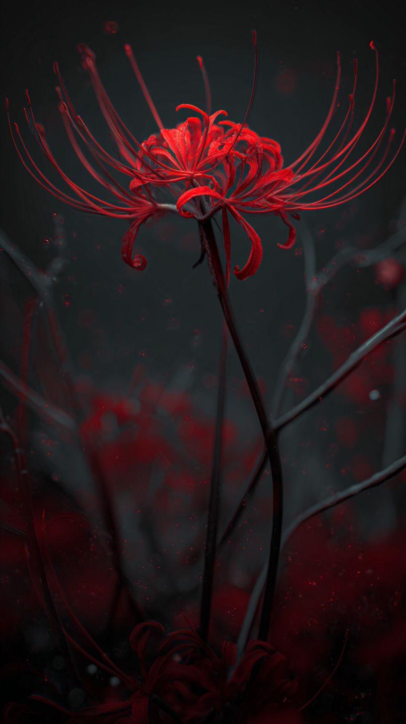 fond d'écran Lycoris radiata iphone 16 plus gratuit