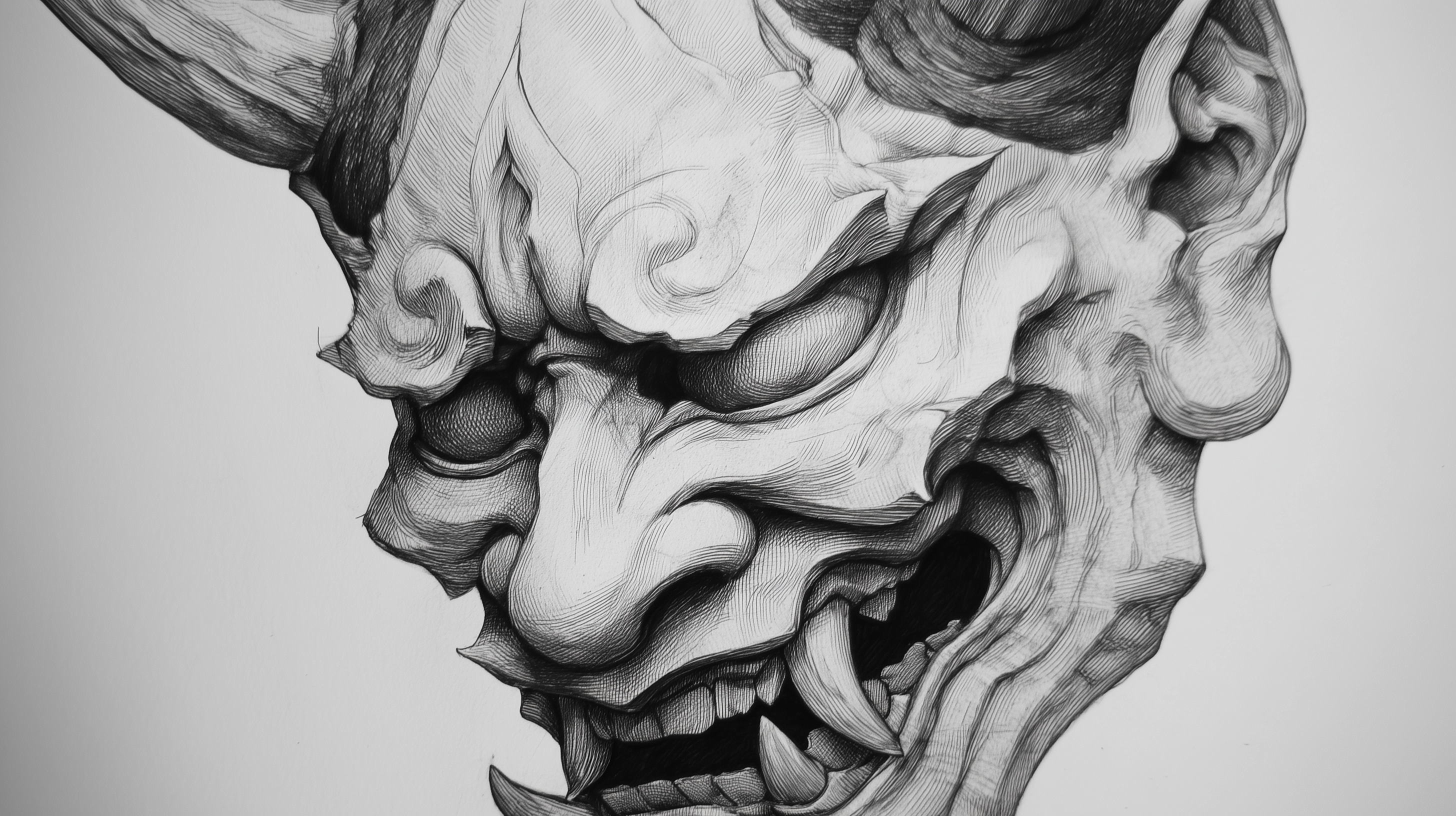 fond d'écran Masque japonais windows 11 téléchargement gratuit