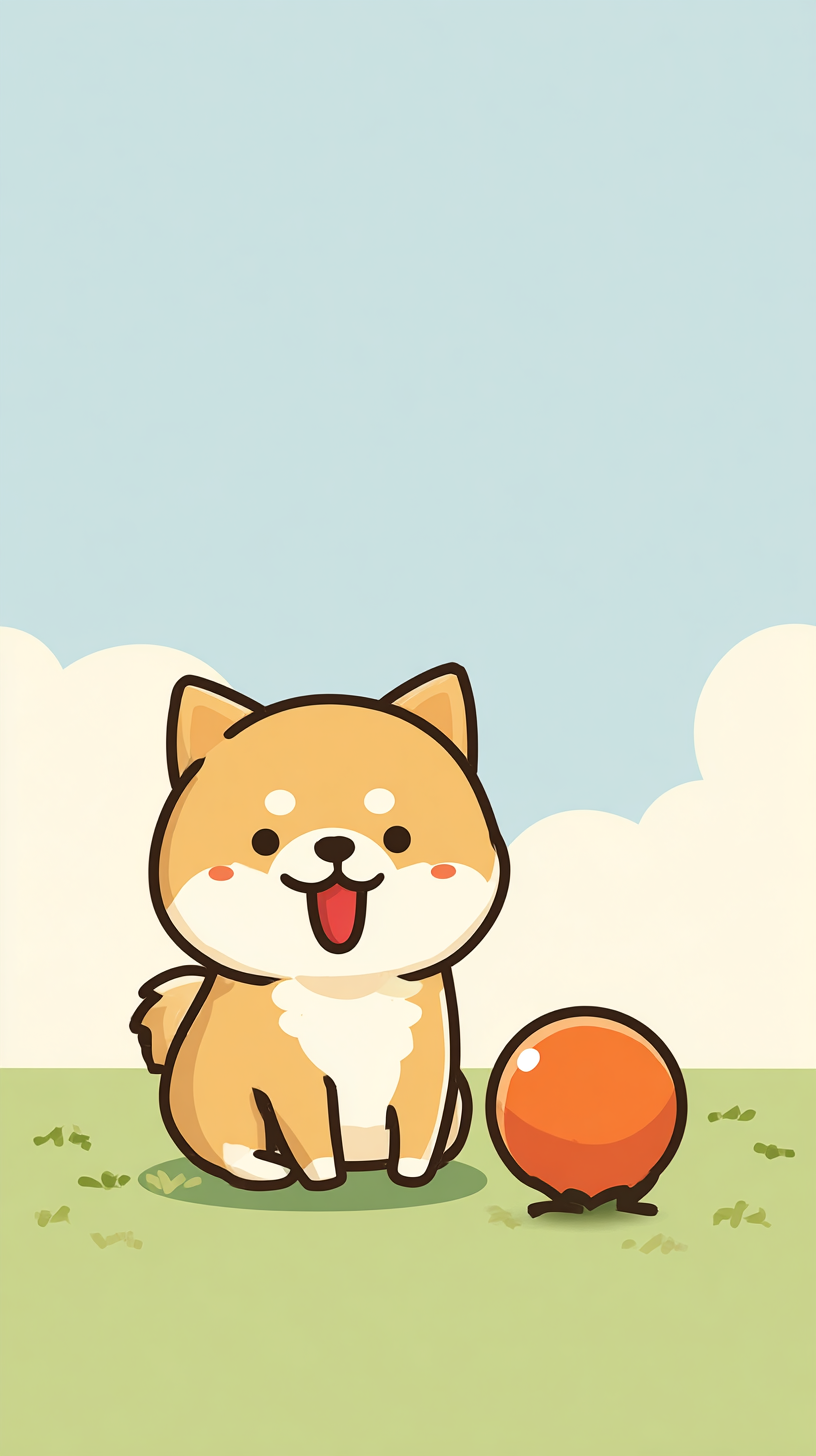 fond d'écran Shiba inu android gratuit sans filigrane