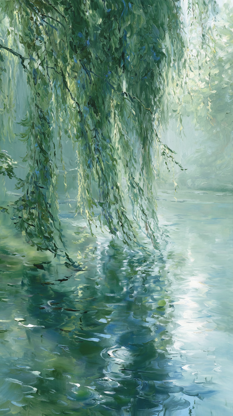 fond d'écran Saule iphone 16 télécharger gratuit