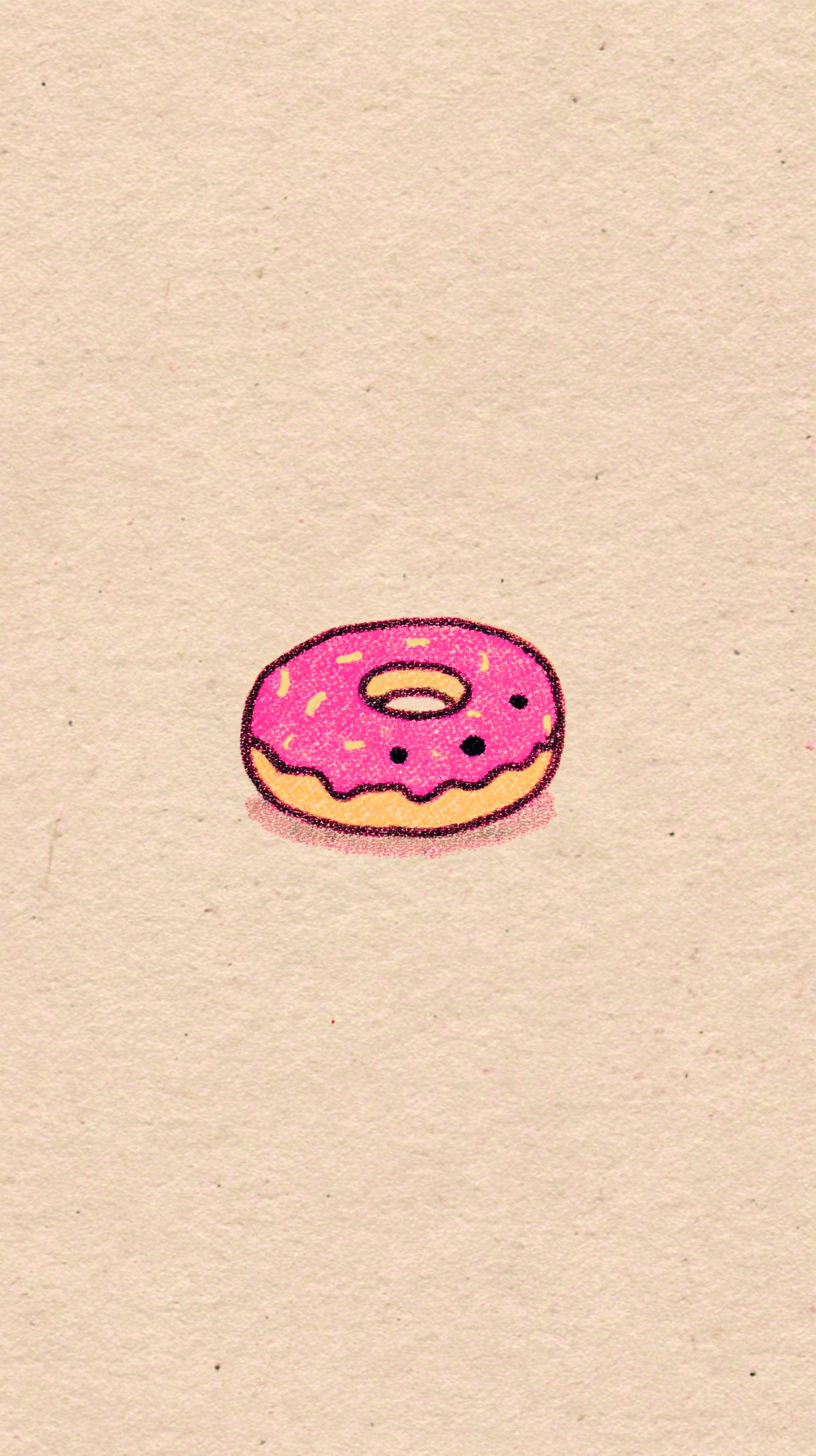 fond d'écran Donut iphone 15 télécharger gratuit