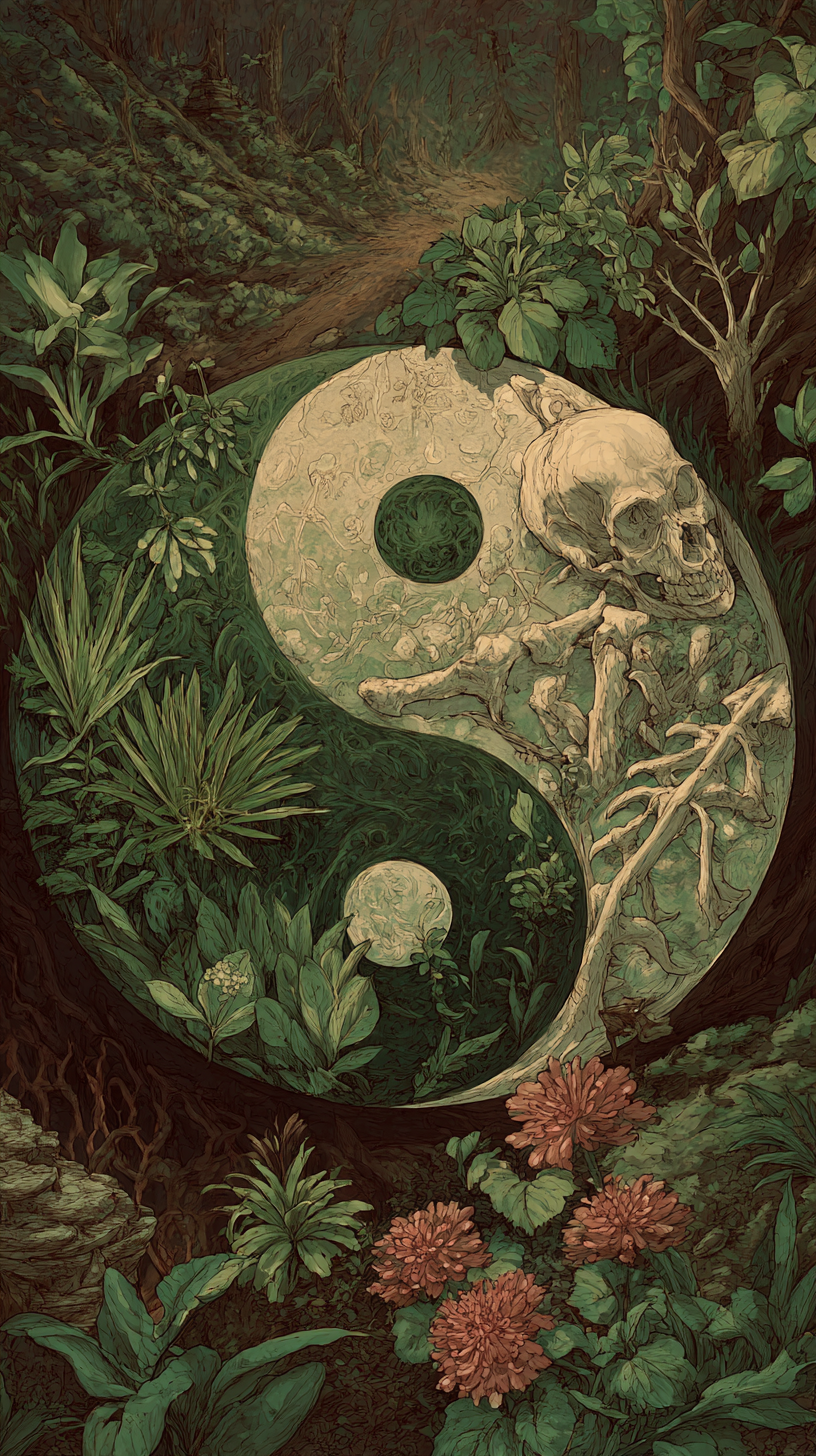 fond d'écran Yin et yang téléphone Asus gratuit