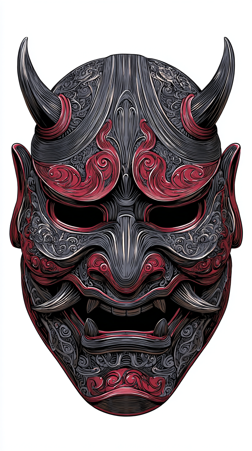 fond d'écran Masque japonais iphone x télécharger gratuit