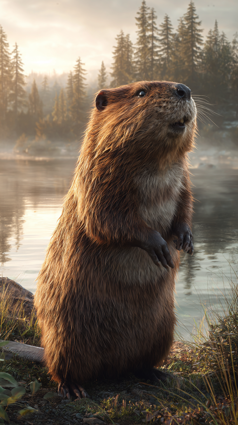 fond d'écran Castor iphone 8 gratuit