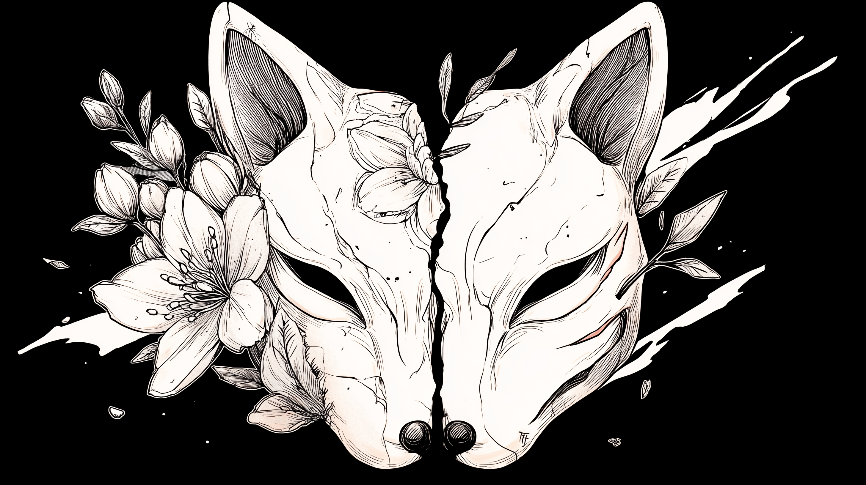 fond d'écran Masque japonais 1080p téléchargement gratuit