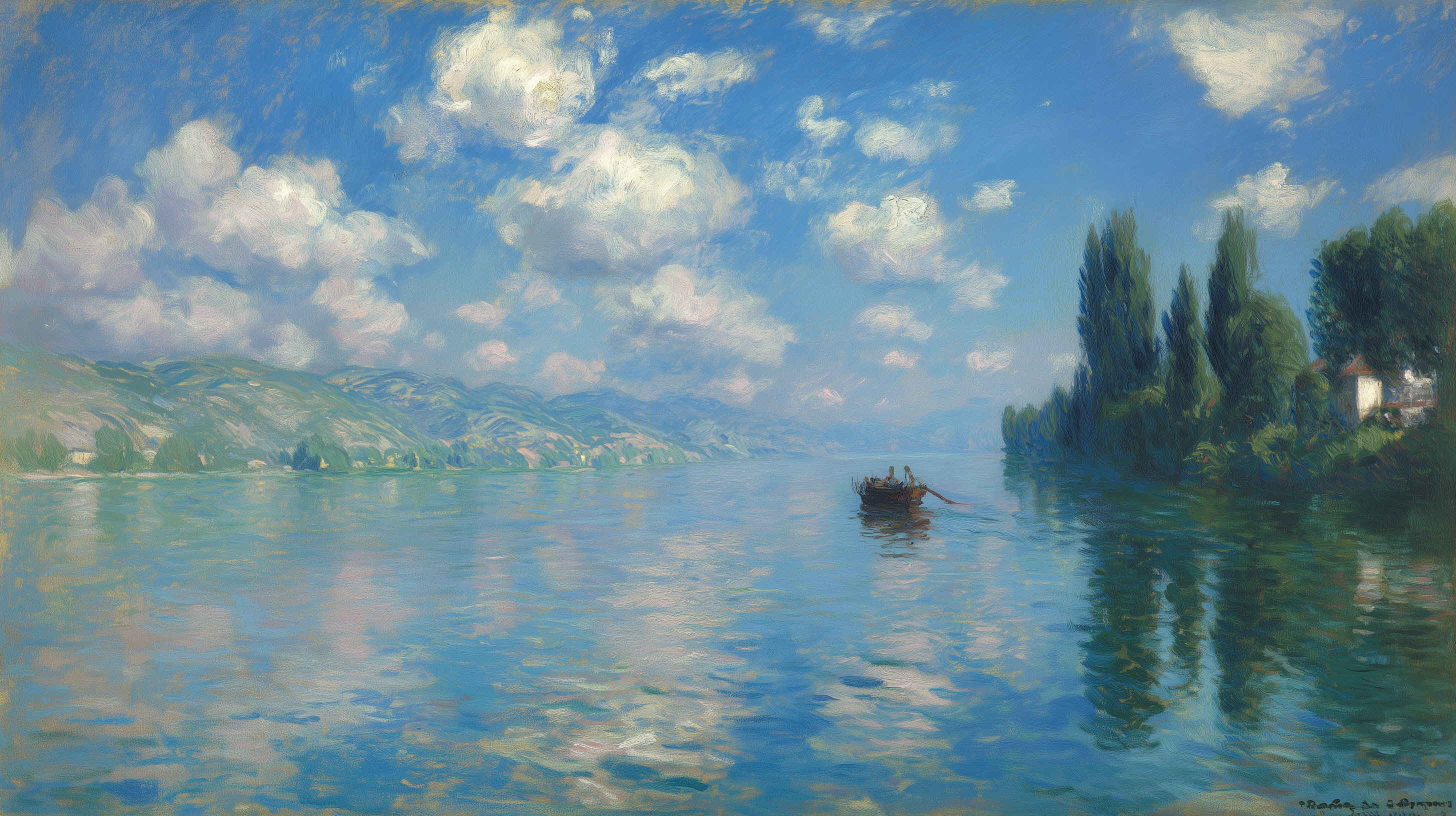 fond d'écran Claude Monet ultrawide 3440x1440 téléchargement gratuit