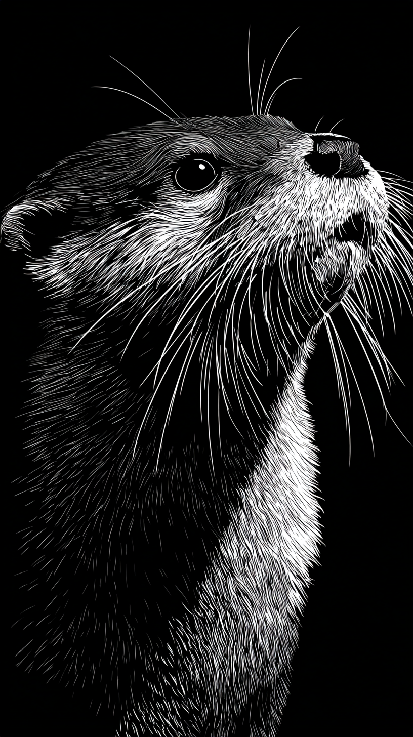 iphone fond d'écran Loutre kawaii télécharger gratuit