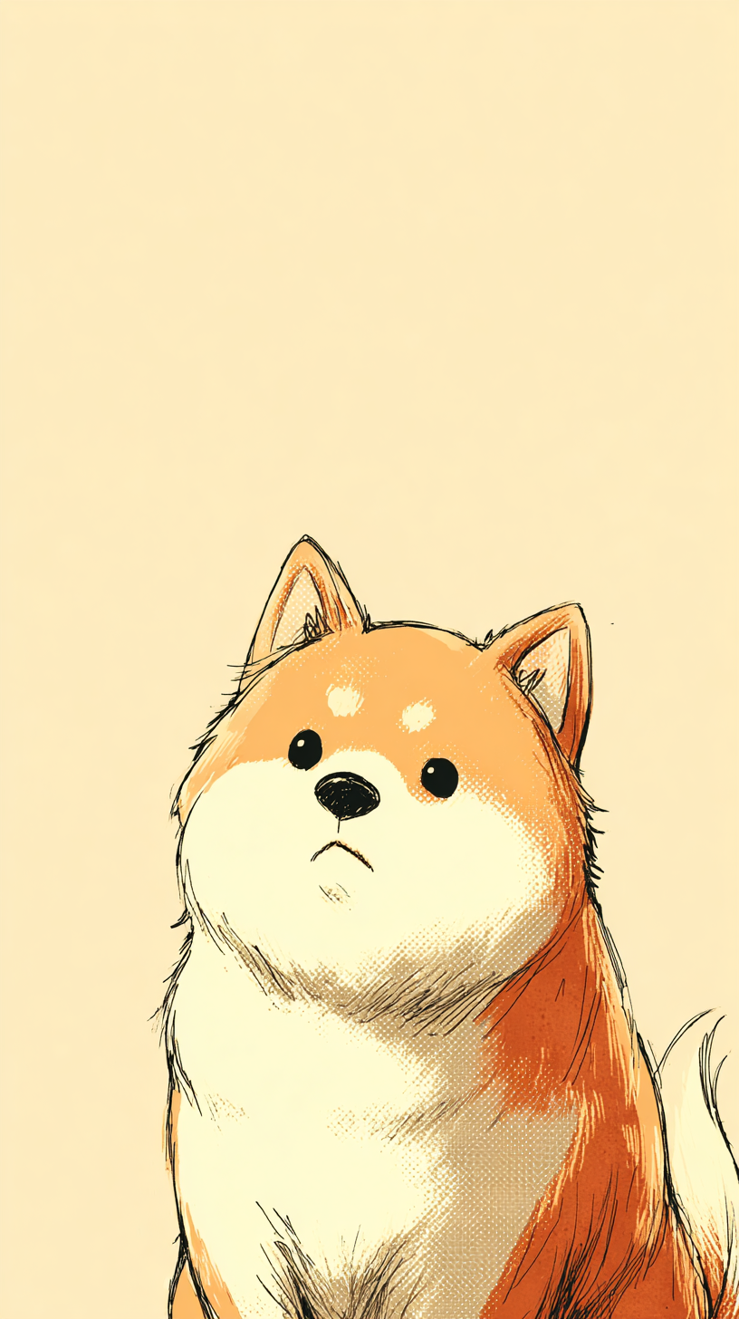 fond d'écran Shiba inu téléphone OnePlus gratuit