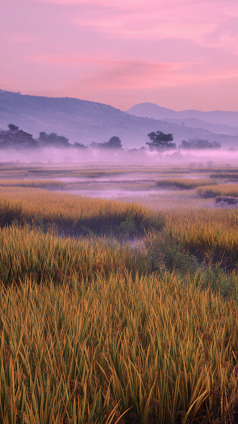 fond d'écran Rizière gratuit pour téléphone portable télécharger haute qualité