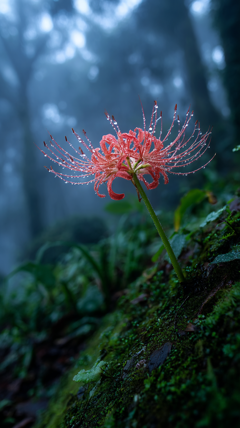 fond d'écran Lycoris radiata iphone 12 gratuit