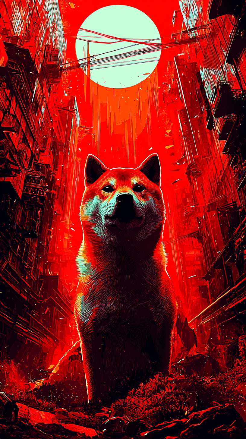 fond d'écran Shiba inu iphone 12 gratuit