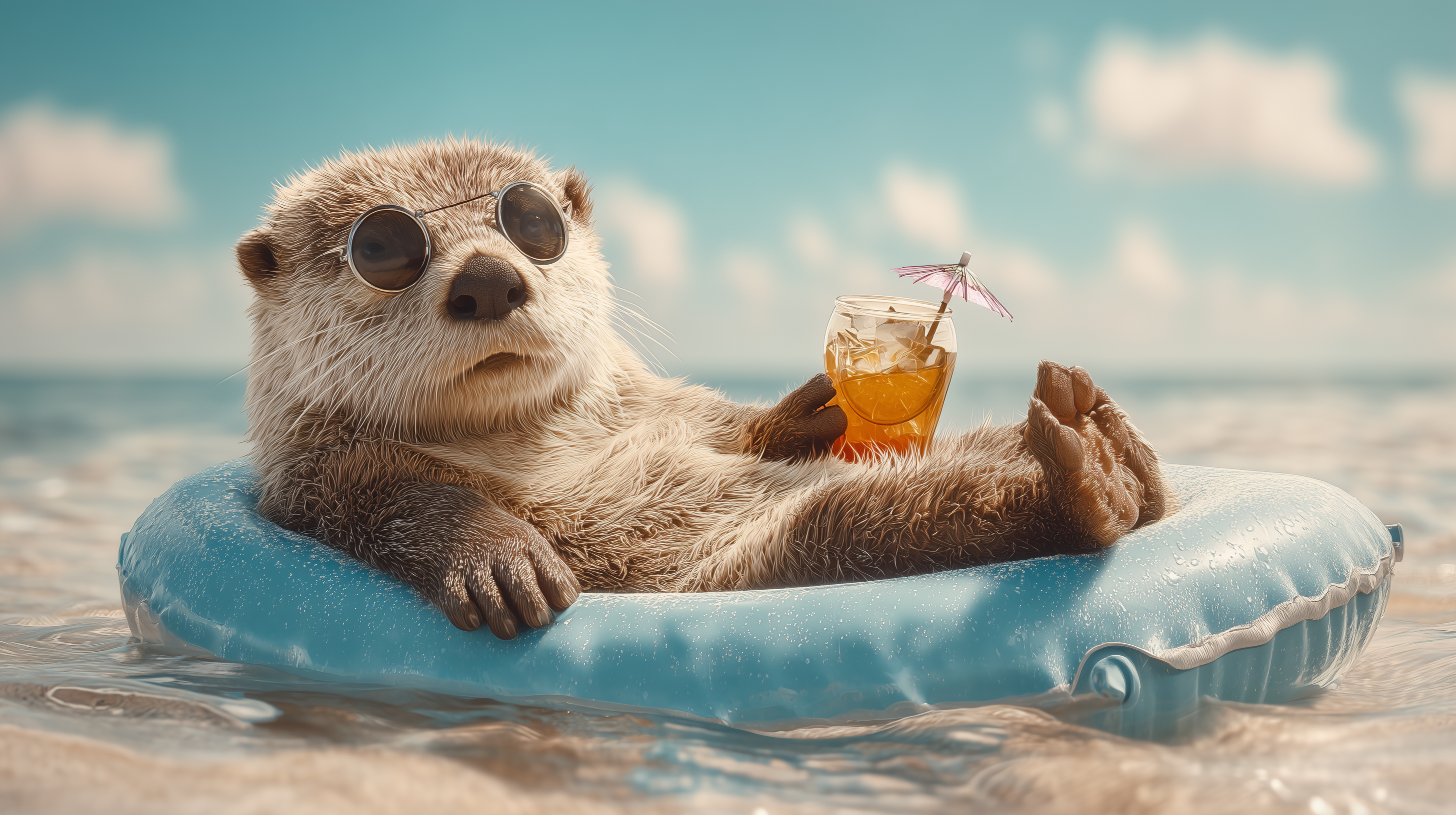 fond d'écran Loutre 5120x2880 téléchargement gratuit