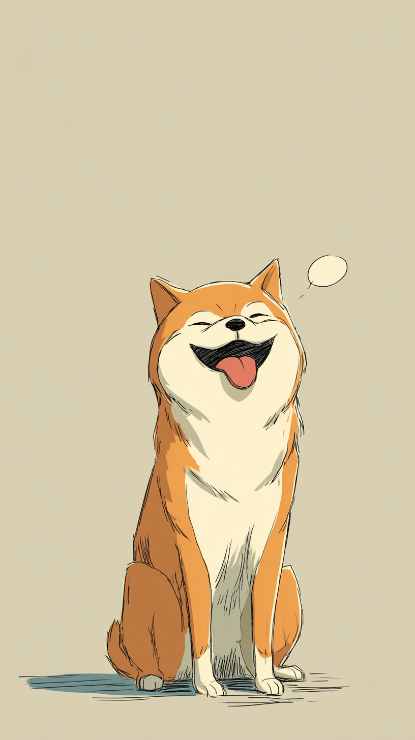 fond d'écran Shiba inu iphone 15 4k gratuit