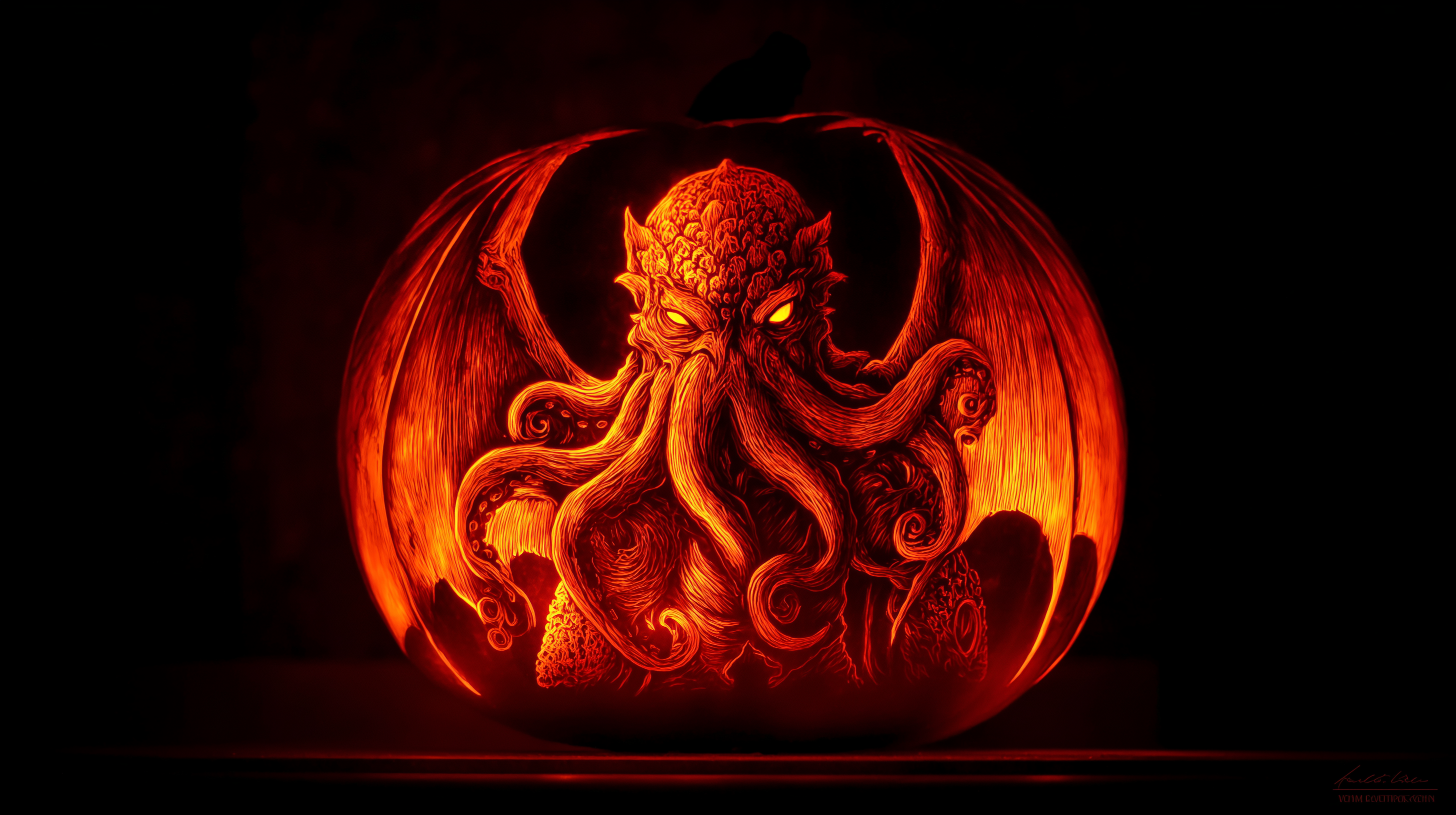 fond d'écran Cthulhu 4k pour pc téléchargement gratuit