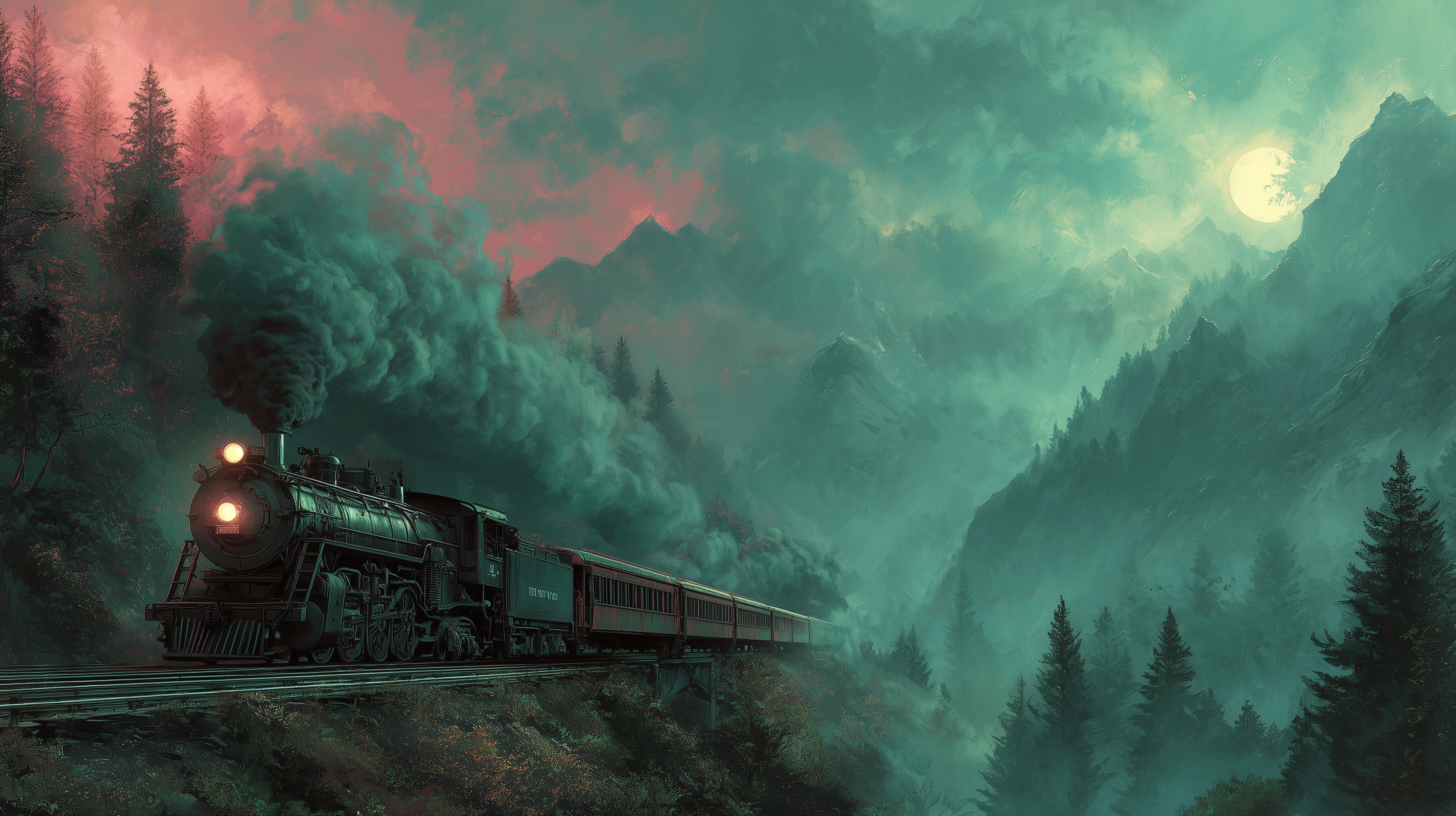 fond d'écran Train Huawei téléchargement gratuit