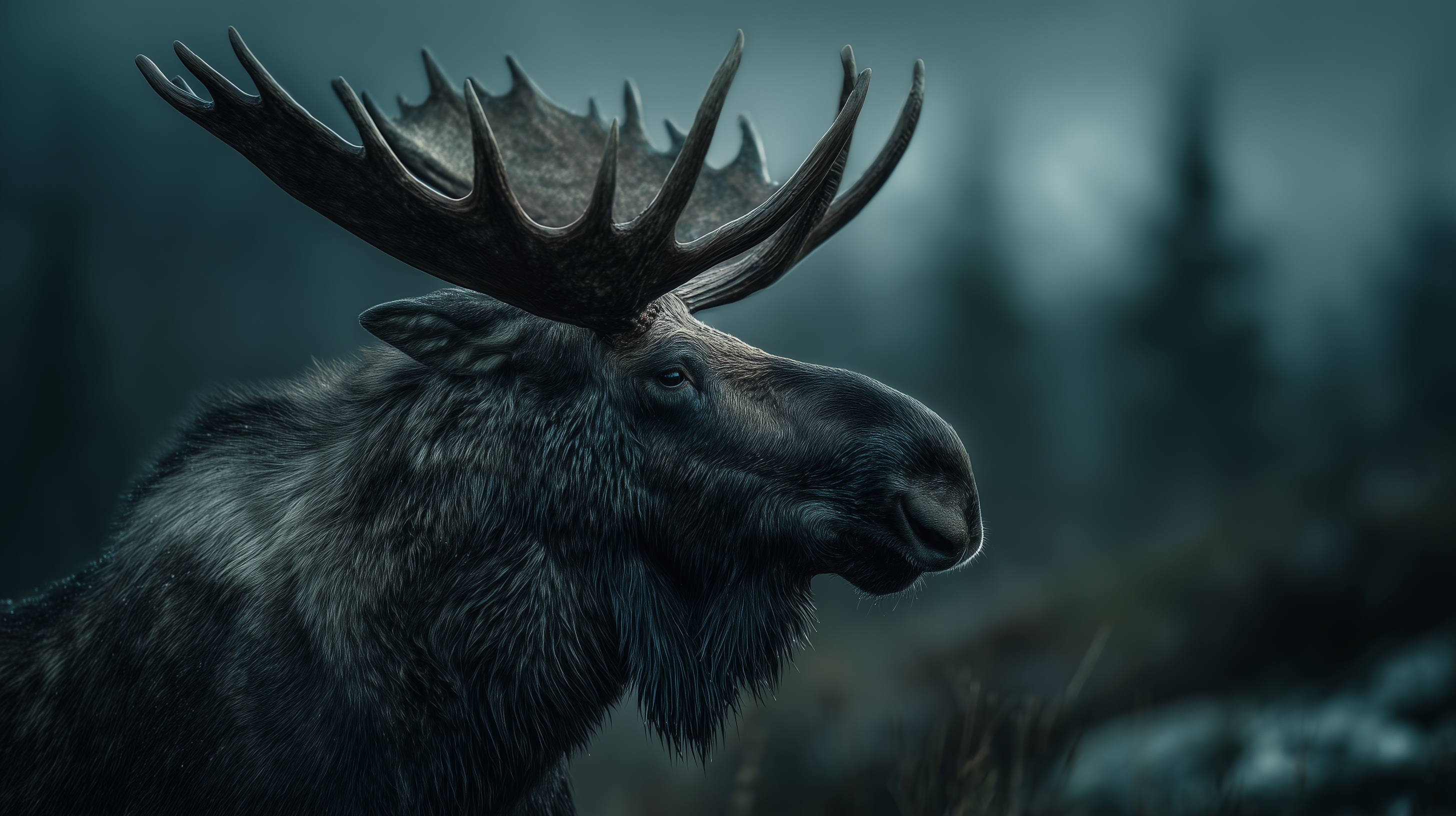 fond d'écran Alces alces 5k téléchargement gratuit