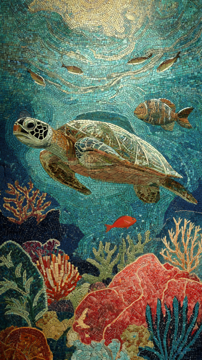 fond d'écran Mosaïque iphone 15 4k gratuit