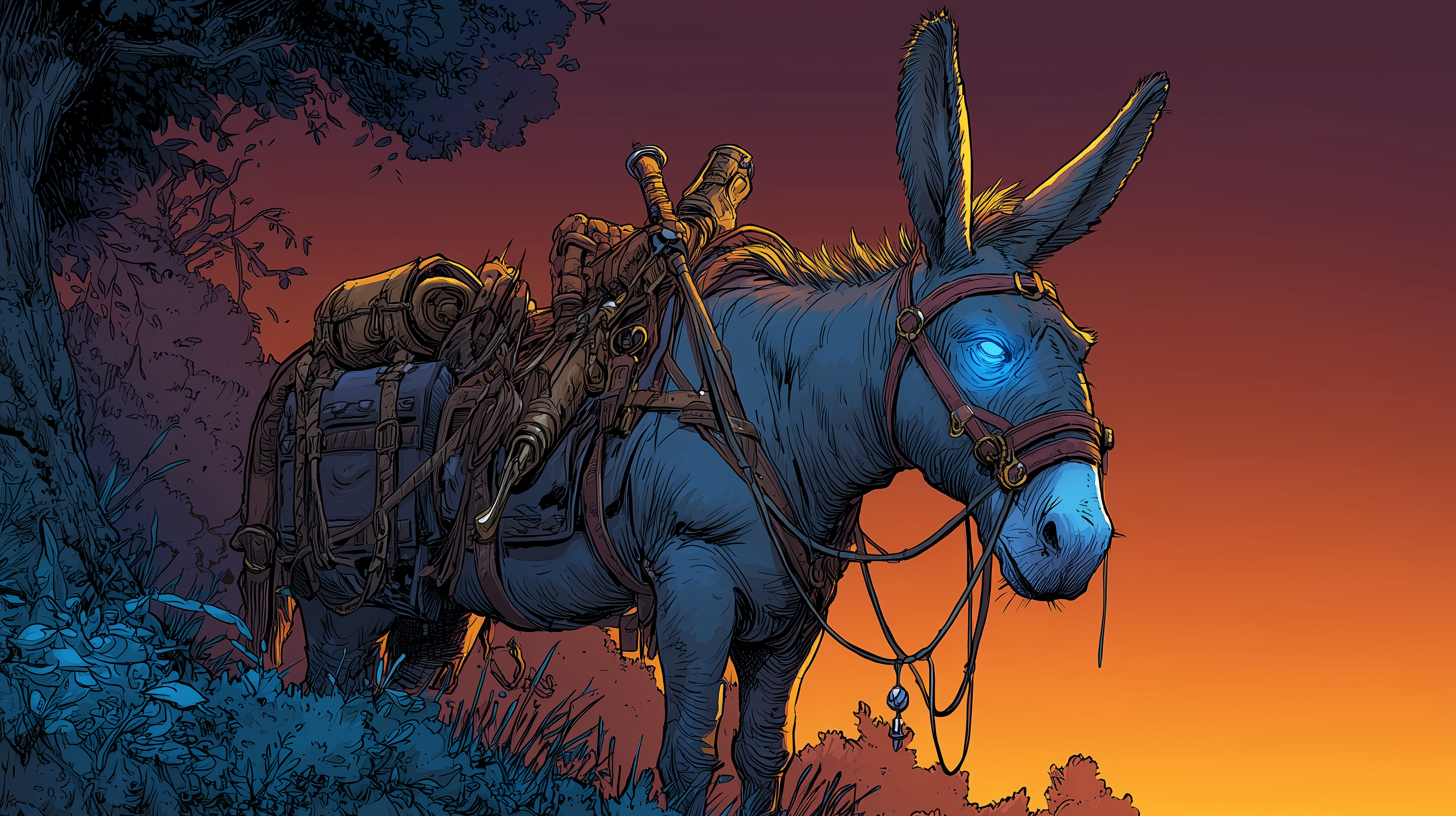 fond d'écran Âne hd 1366x768 téléchargement gratuit