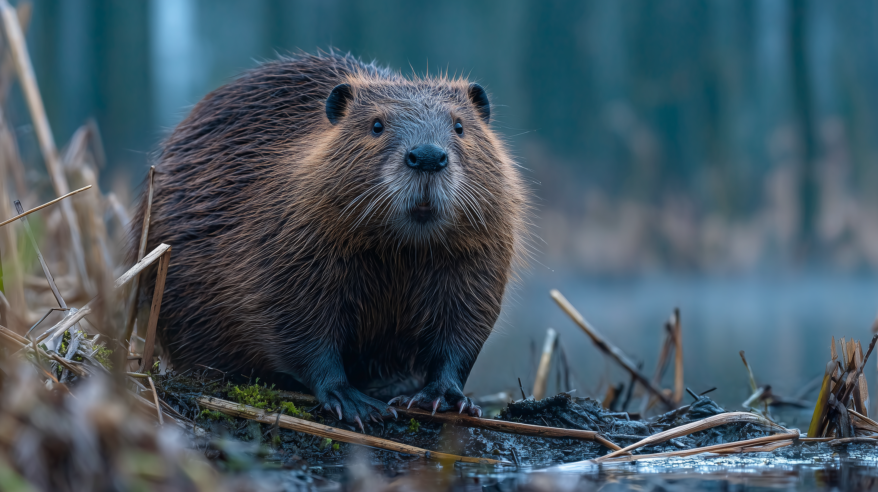 fond d'écran Castor 5120x1440 téléchargement gratuit