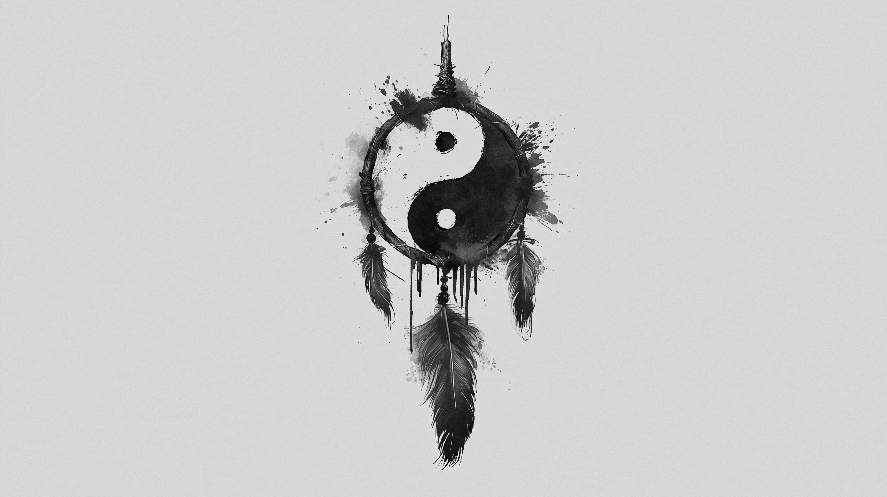 fond d'écran Yin et yang hd 1920x1080 téléchargement gratuit