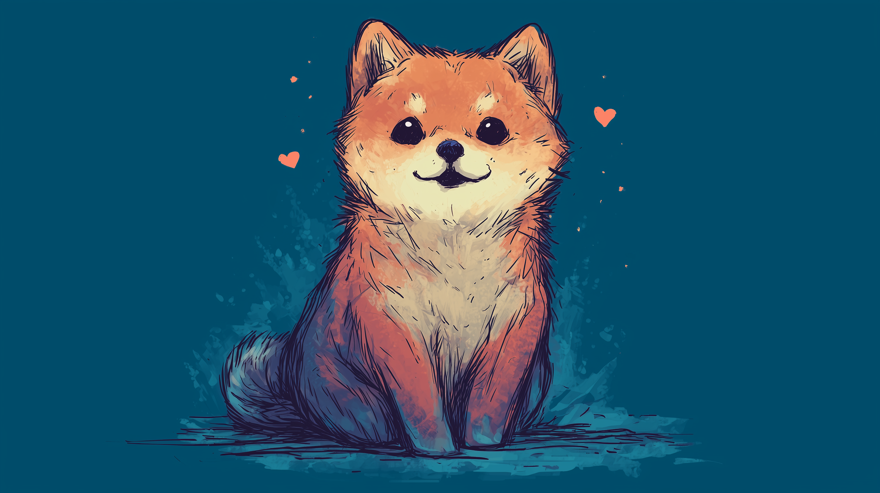 fond d'écran Shiba inu 16:9 hd téléchargement gratuit