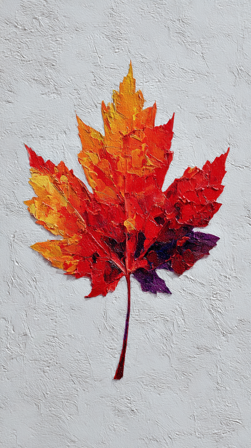 photo fond d'écran coloriage Érable rouge iphone télécharger gratuit