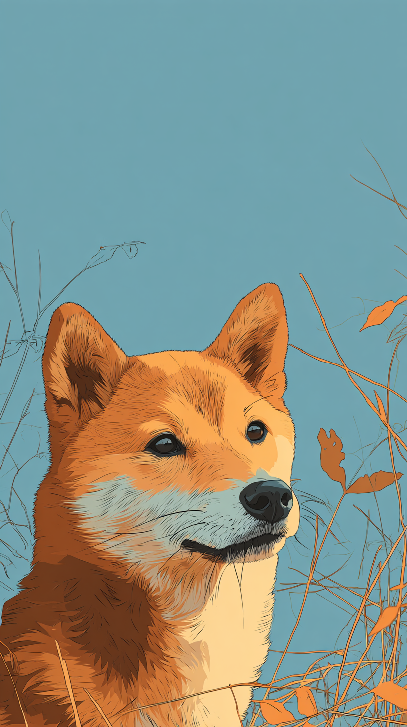 fond d'écran Shiba inu iphone 11 gratuit