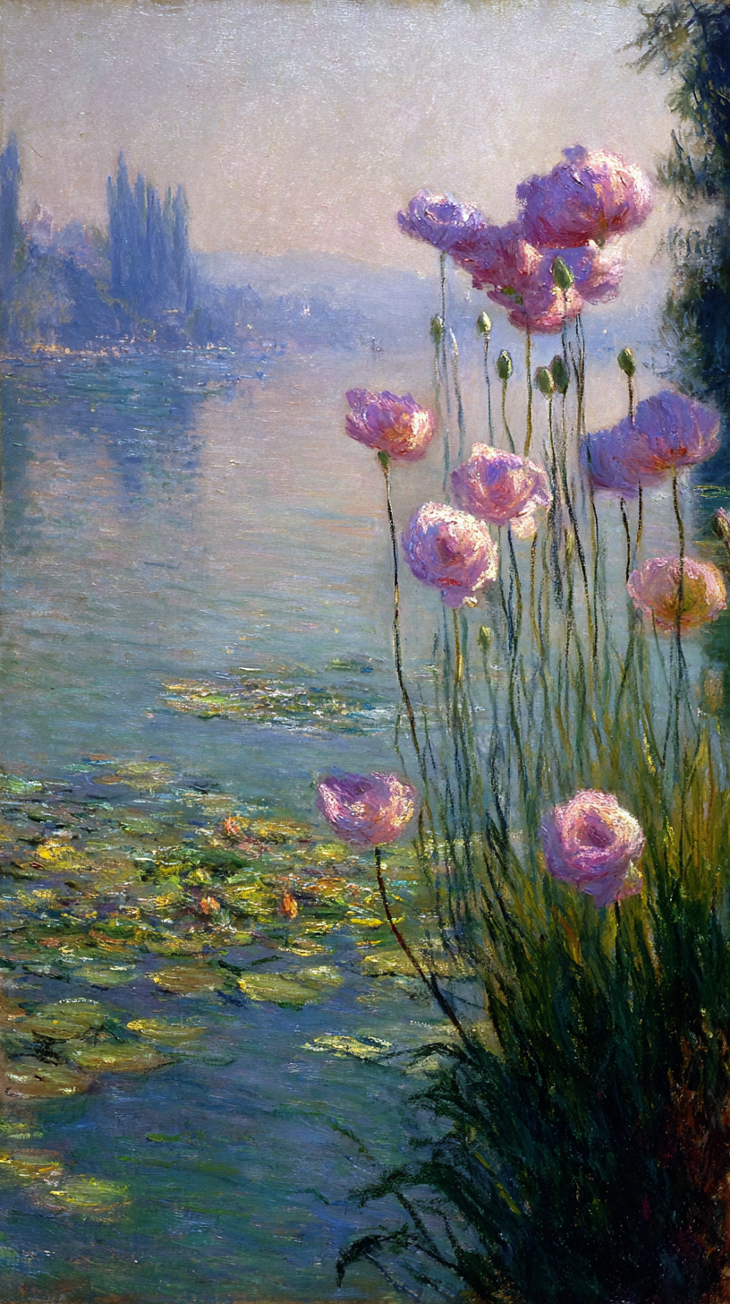 fond d'écran Claude Monet iphone 14 pro max télécharger gratuit