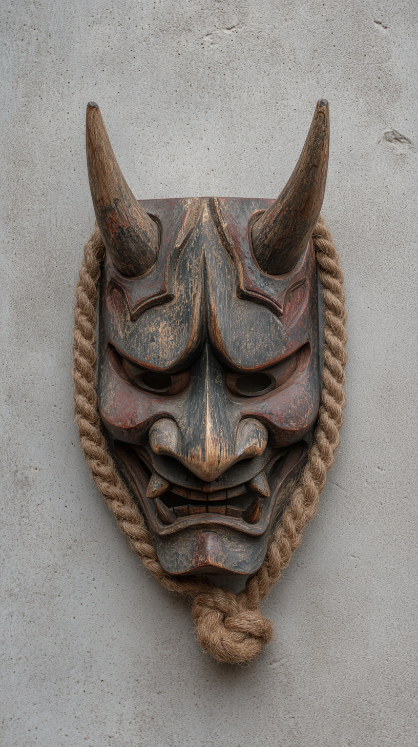 fond d'écran Masque japonais iphone 4k télécharger gratuit