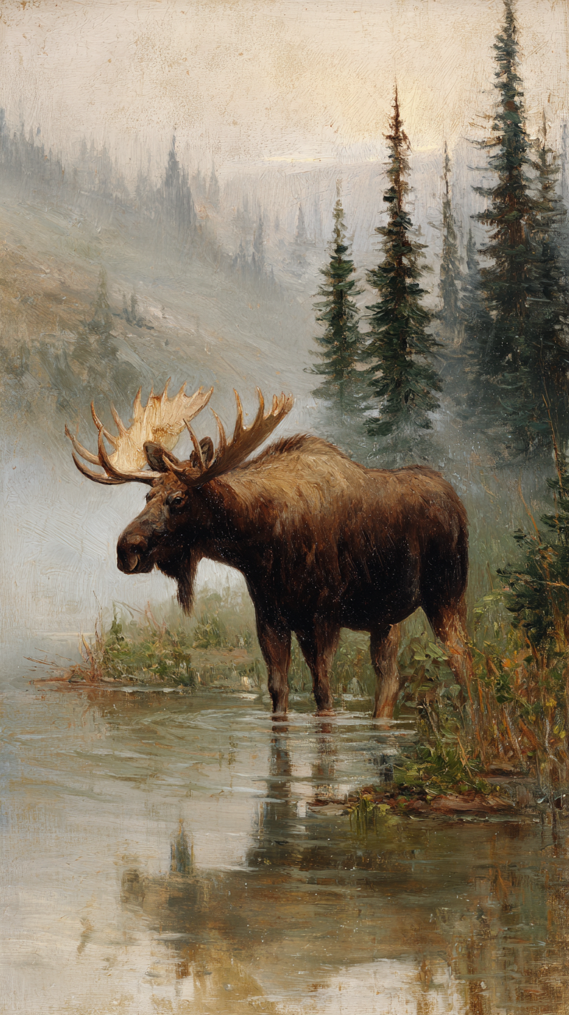 fond d'écran Alces alces pour téléphone télécharger gratuit