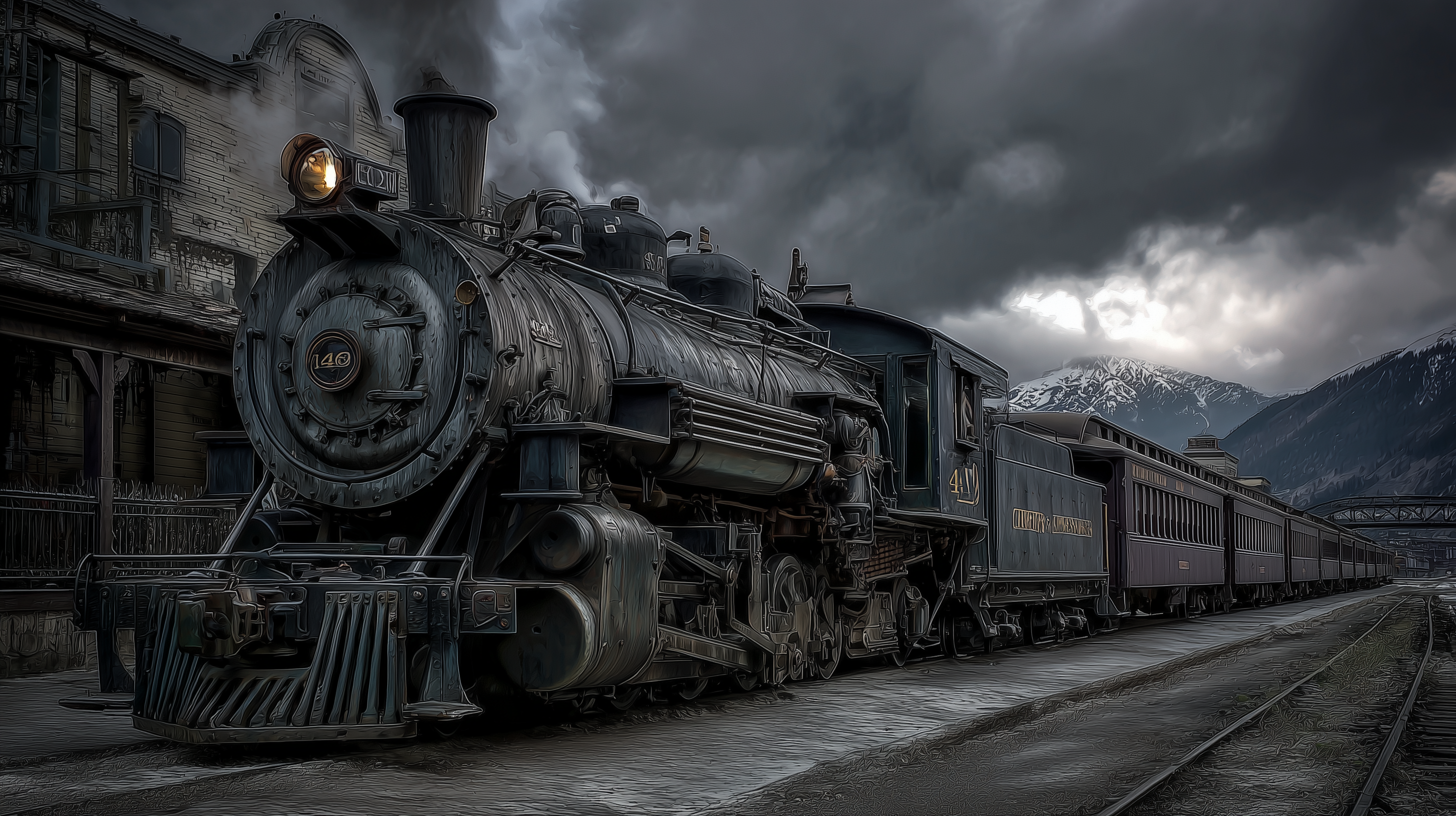 fond d'écran Train Asus téléchargement gratuit