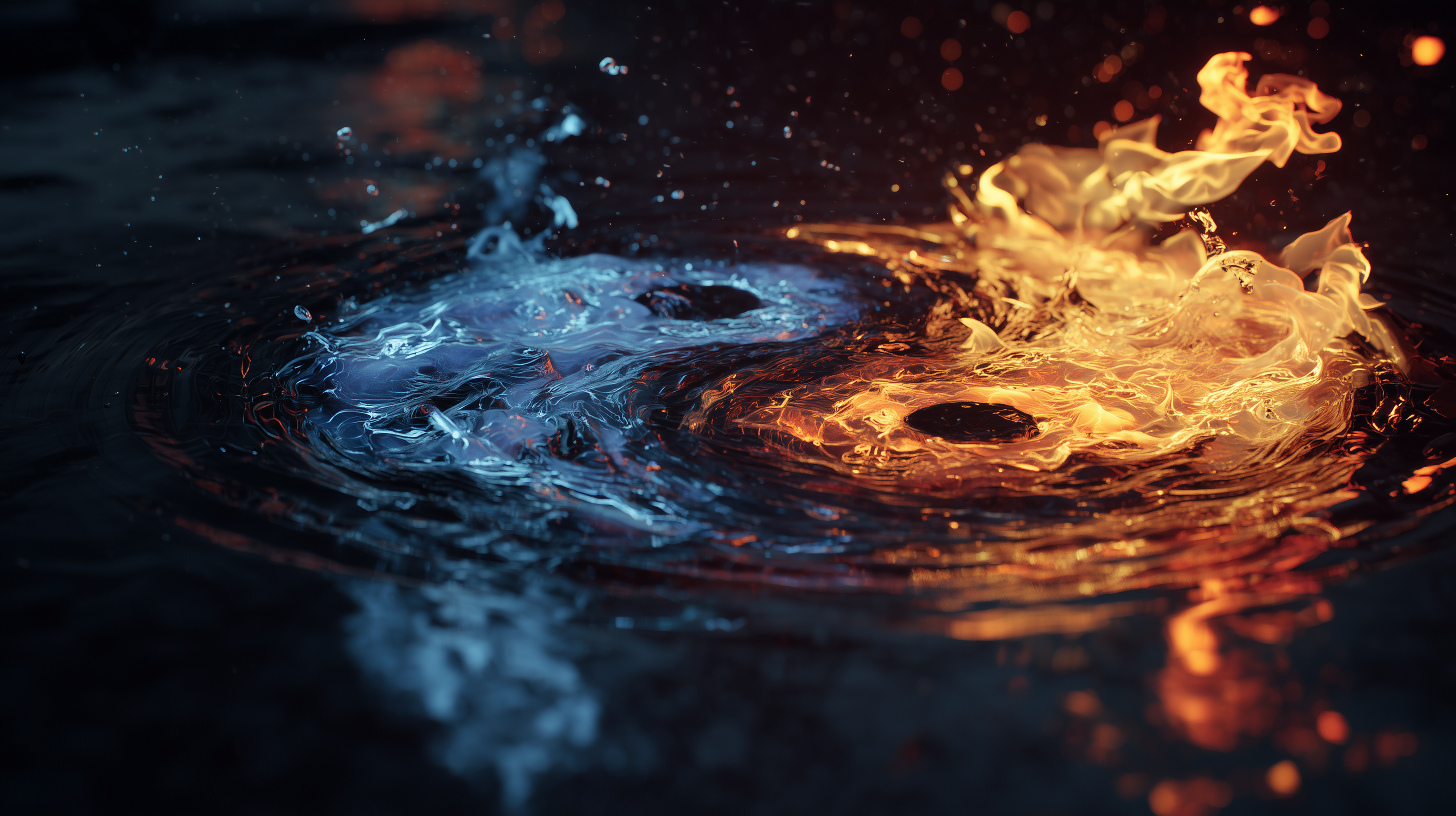 fond d'écran Yin et yang 2560x1440 téléchargement gratuit