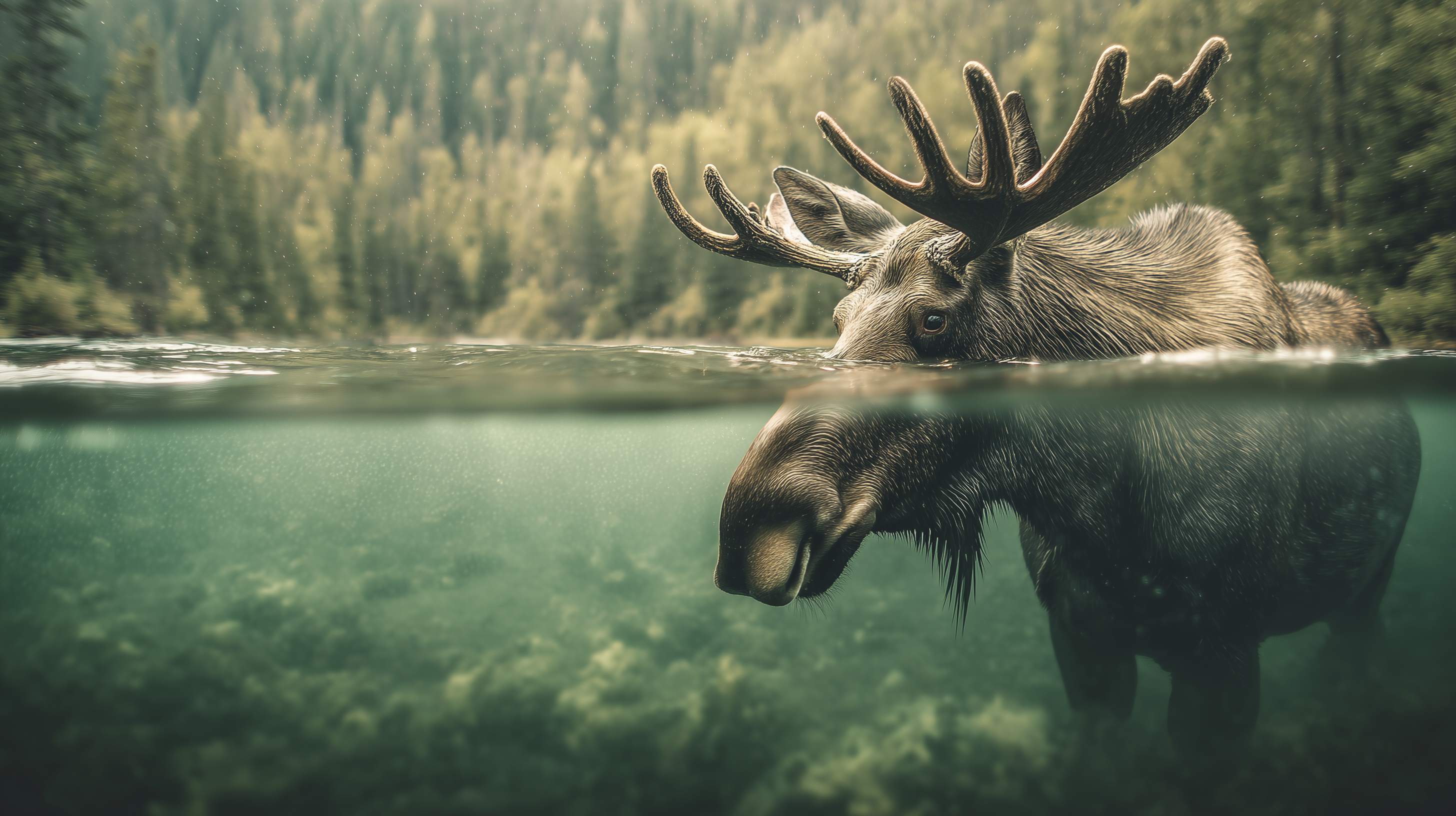 fond d'écran Alces alces 5k téléchargement gratuit