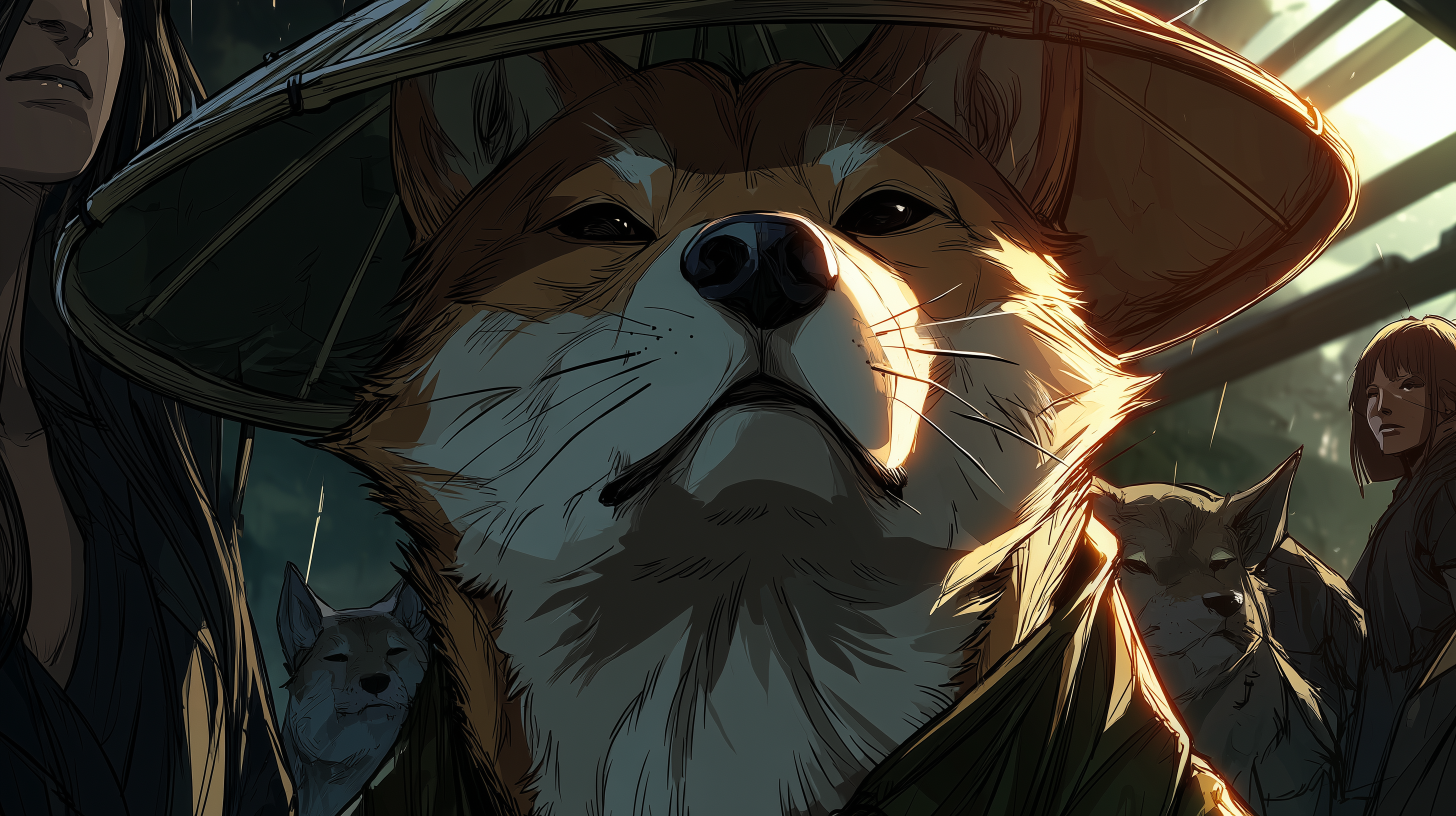 fond d'écran Shiba inu pc windows 10 téléchargement gratuit