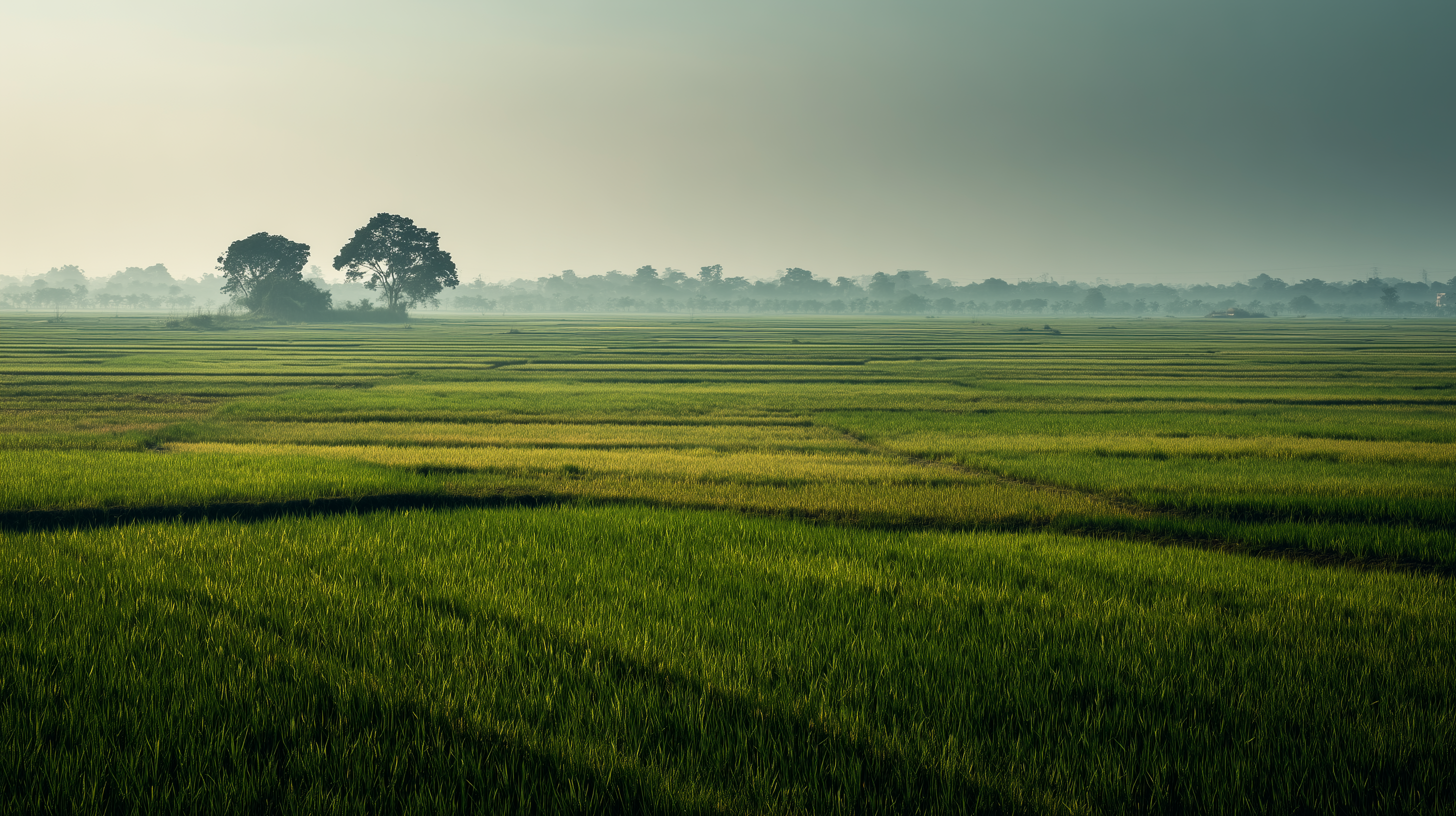 fond d'écran Rizière 3840x1440 téléchargement gratuit