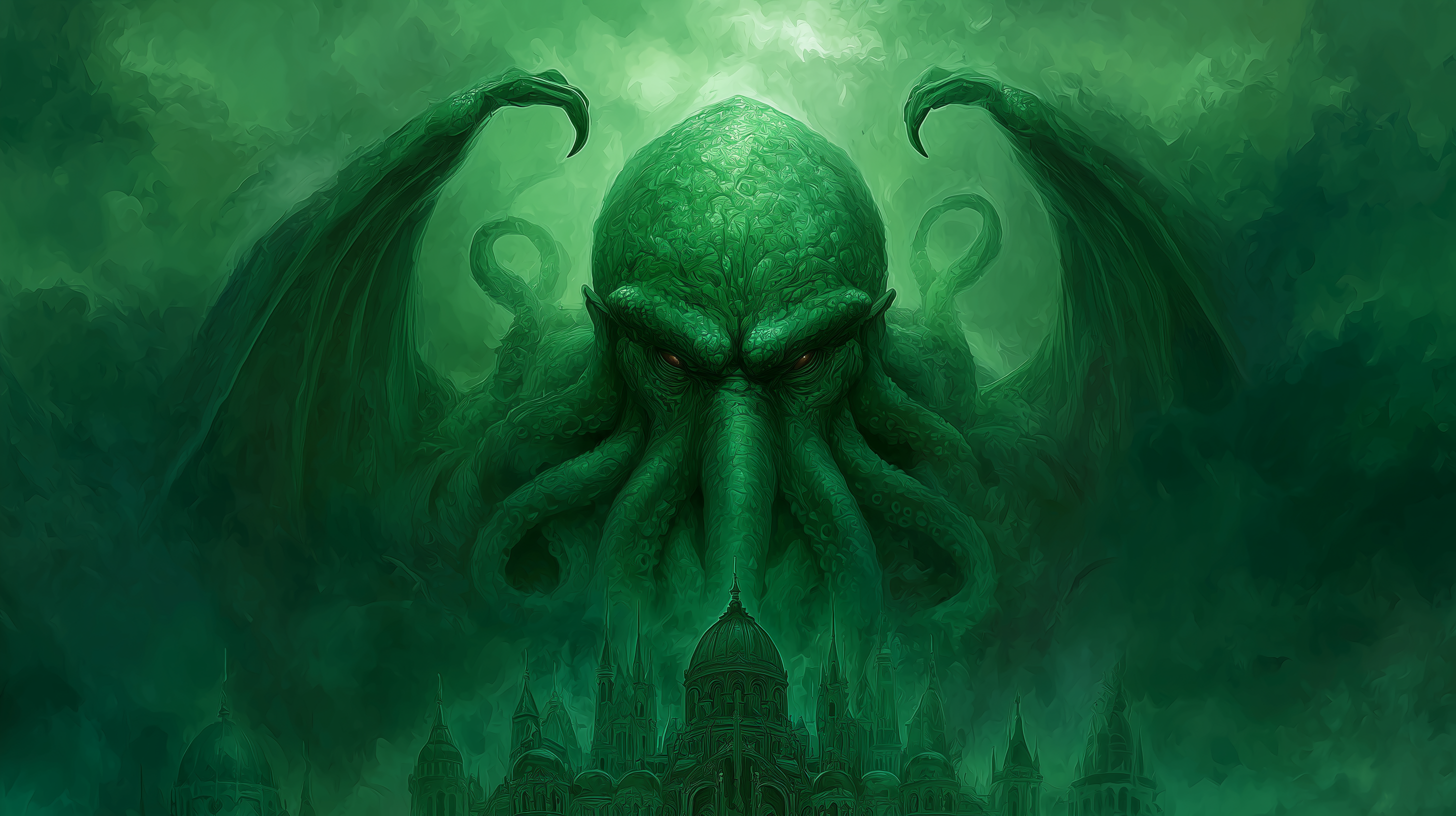 fond d'écran Cthulhu 2560x1440 téléchargement gratuit