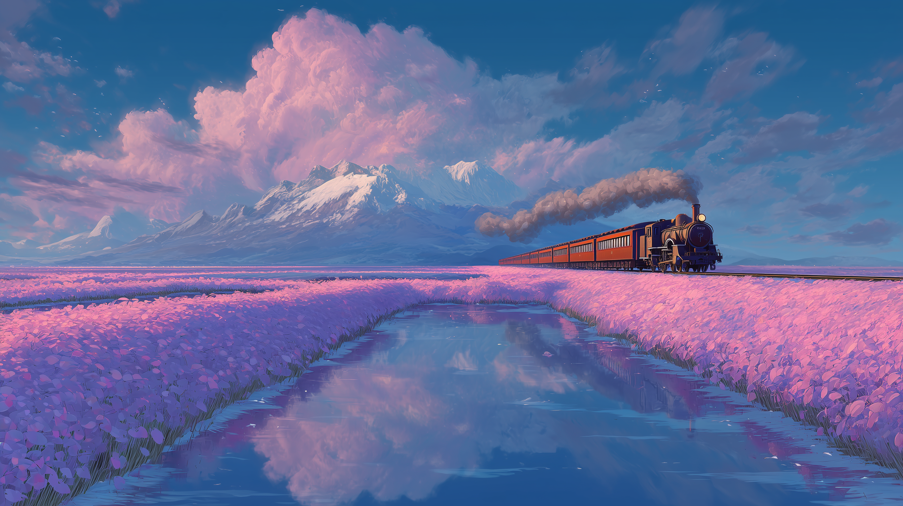 fond d'écran Train pc 3440x1440 téléchargement gratuit