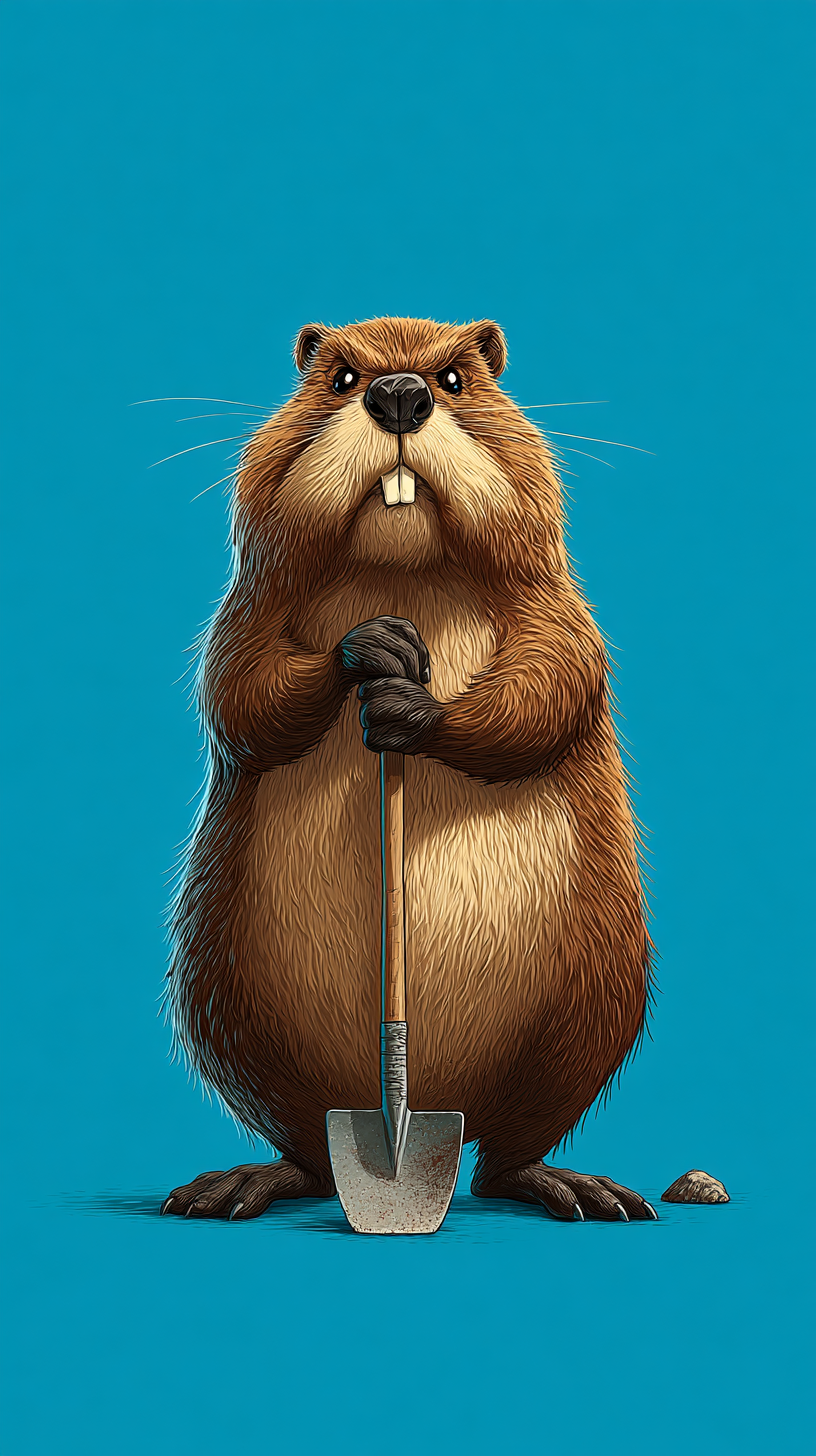 fond d'écran Castor iphone 16 plus gratuit