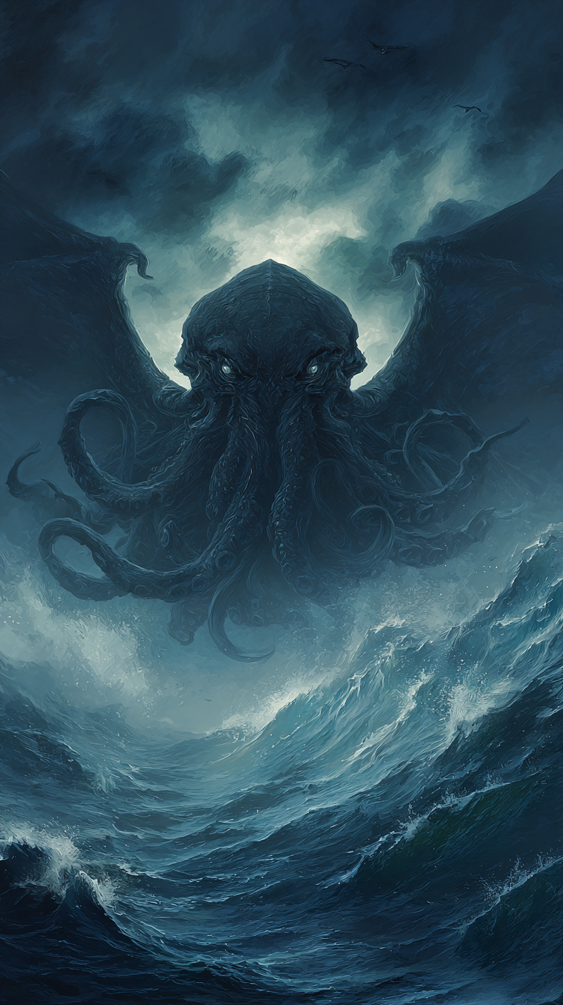fond d'écran Cthulhu iphone 14 pro max télécharger gratuit