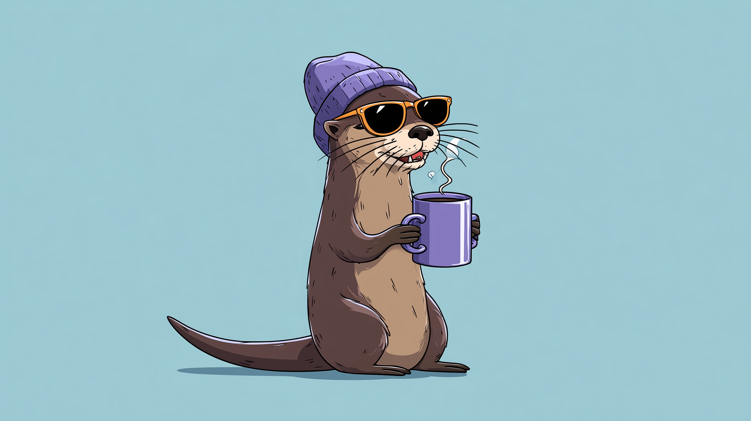 fond d'écran Loutre pour mac 4k téléchargement gratuit