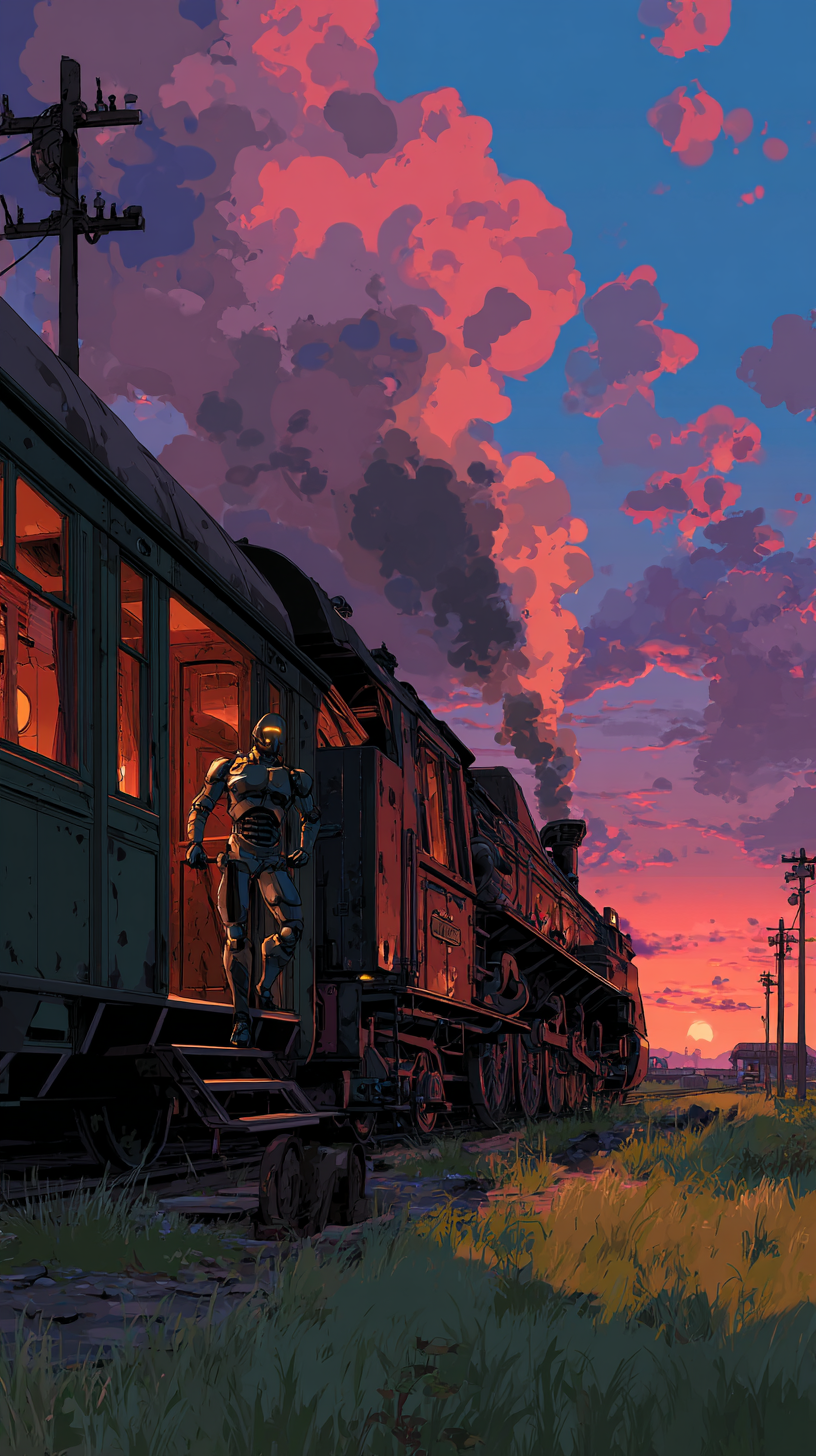 fond d'écran Train iphone 13 gratuit