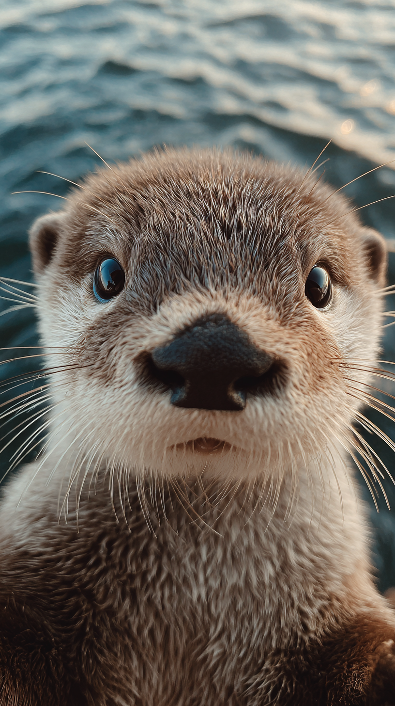 fond d'écran Loutre 4k iphone télécharger gratuit