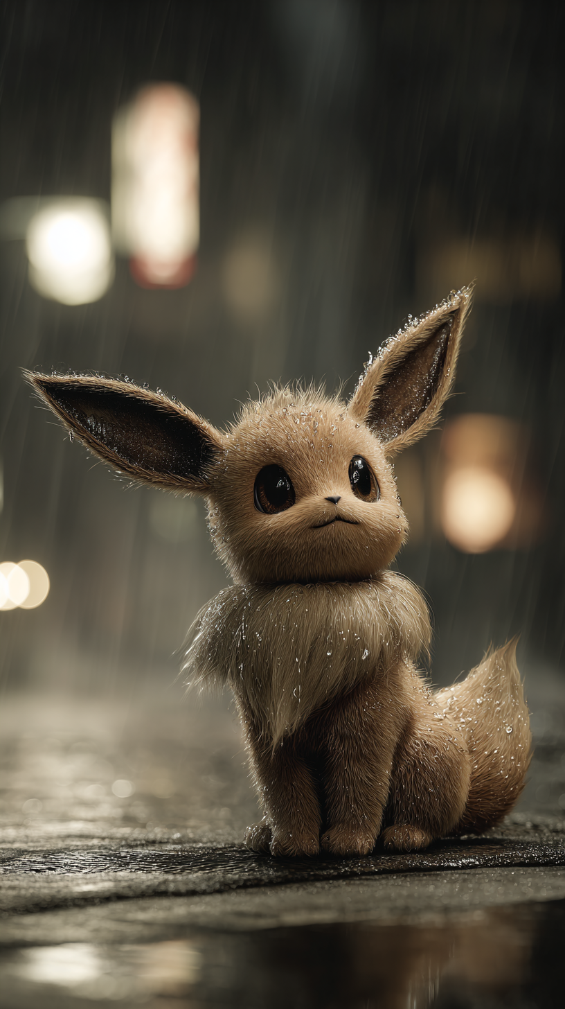 fond d'écran Eevee iphone 15 pro télécharger gratuit