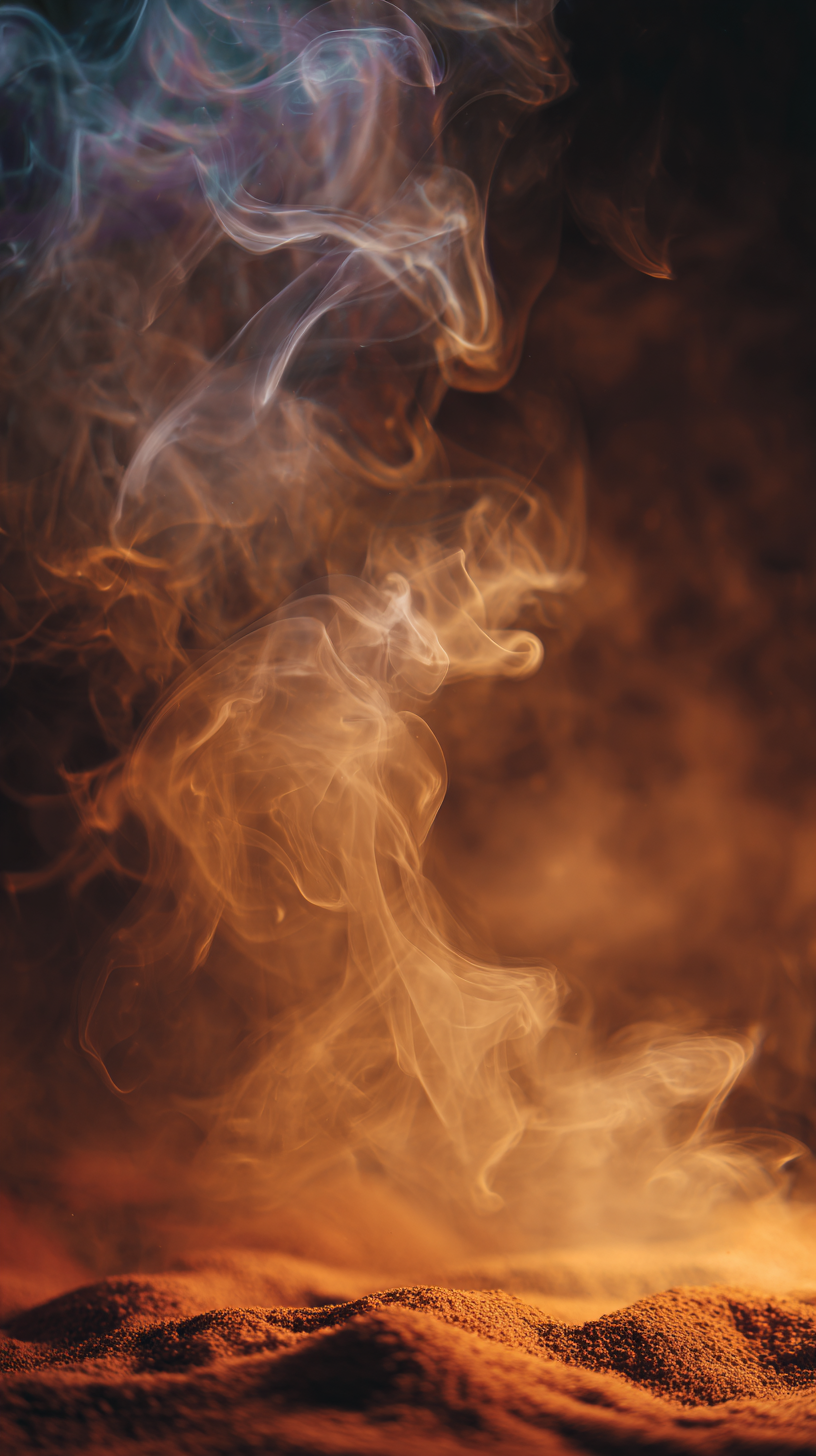 fond d'écran Fumée iphone 15 pro télécharger gratuit
