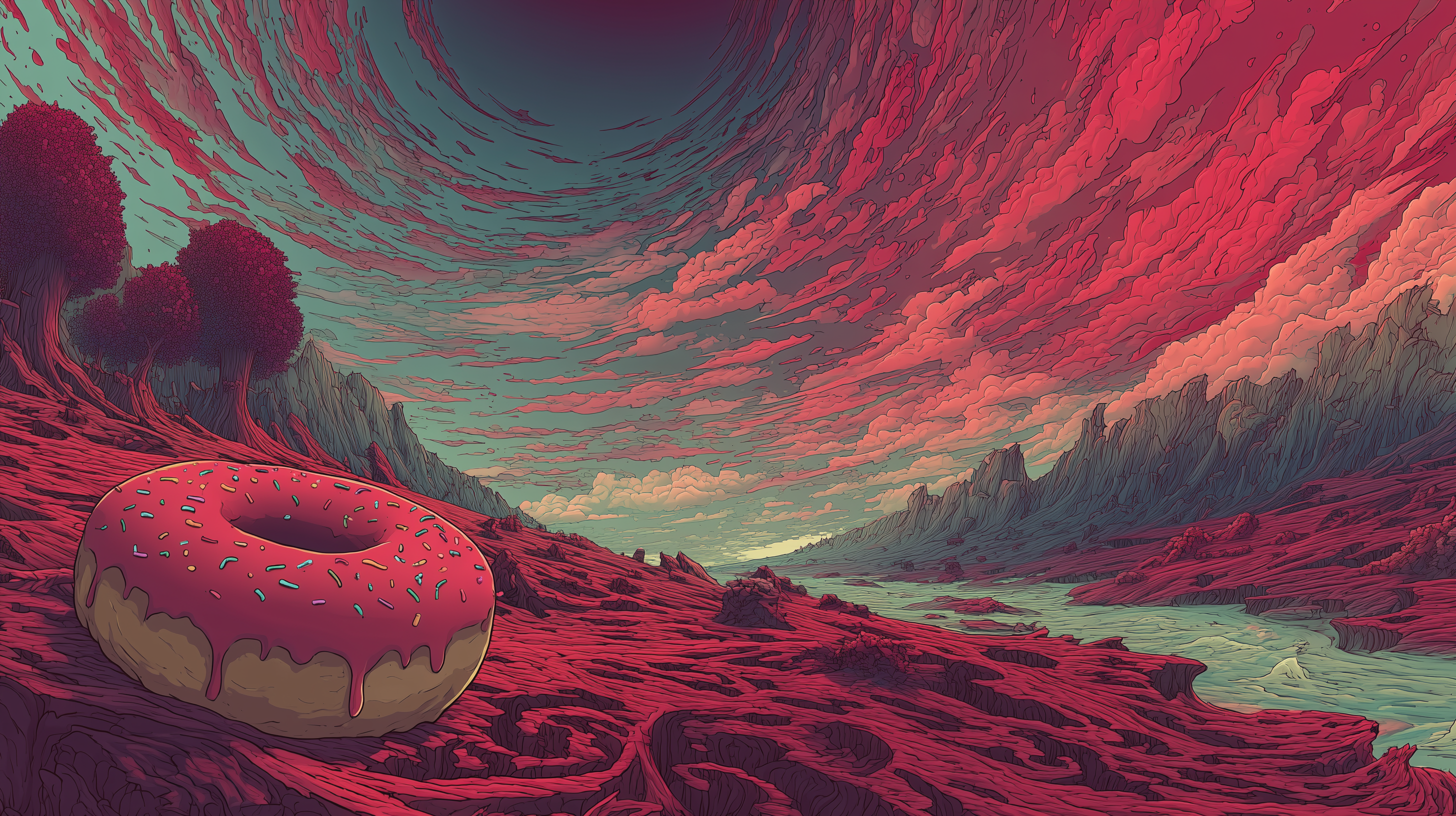 fond d'écran Donut 8k téléchargement gratuit