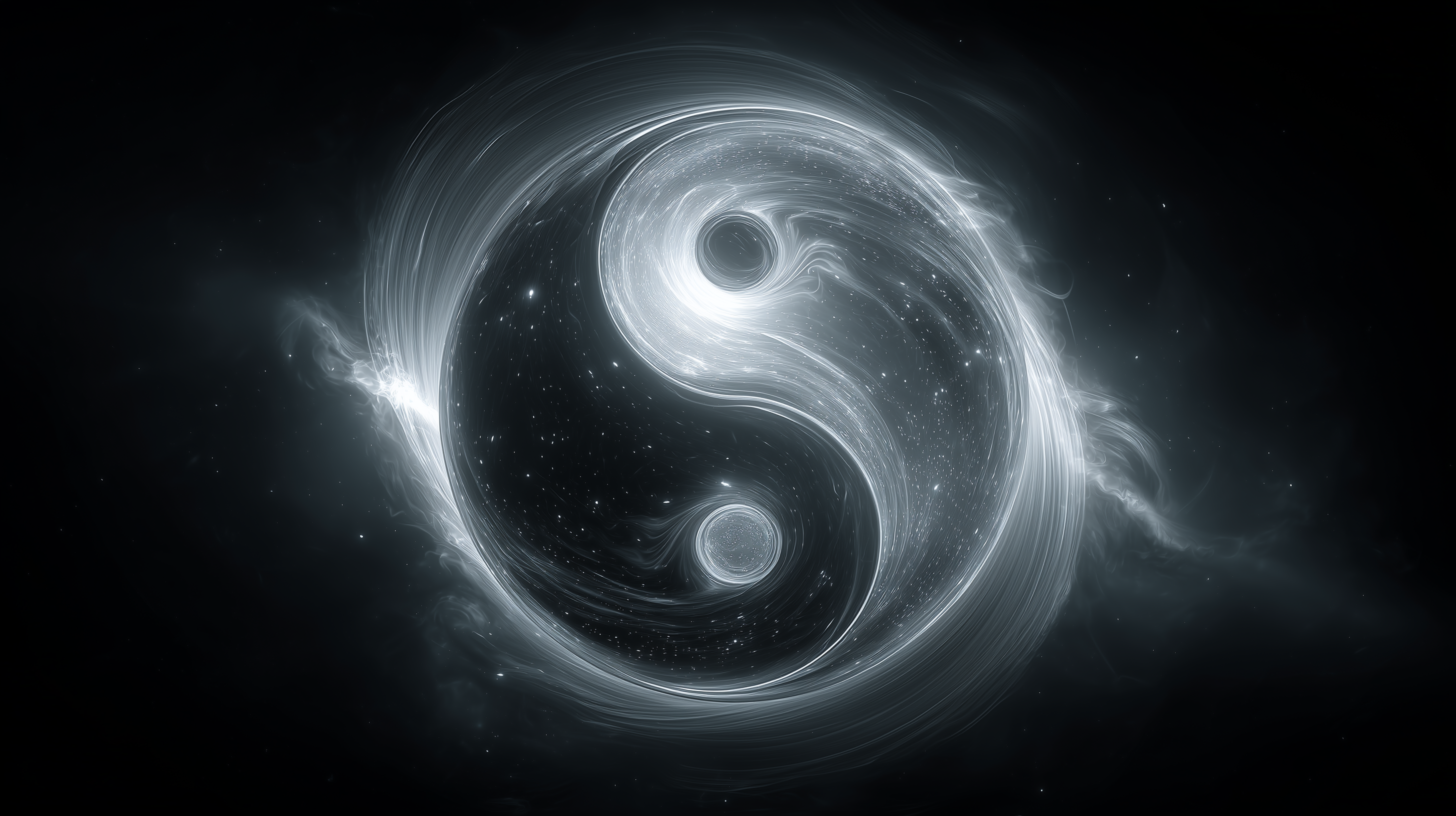 fond d'écran Yin et yang mac apple téléchargement gratuit