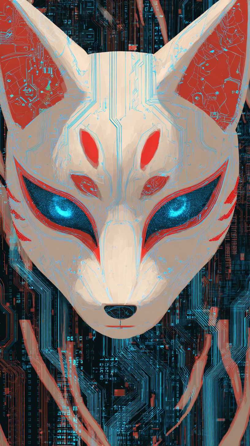 fond d'écran Masque japonais téléphone Google télécharger gratuit