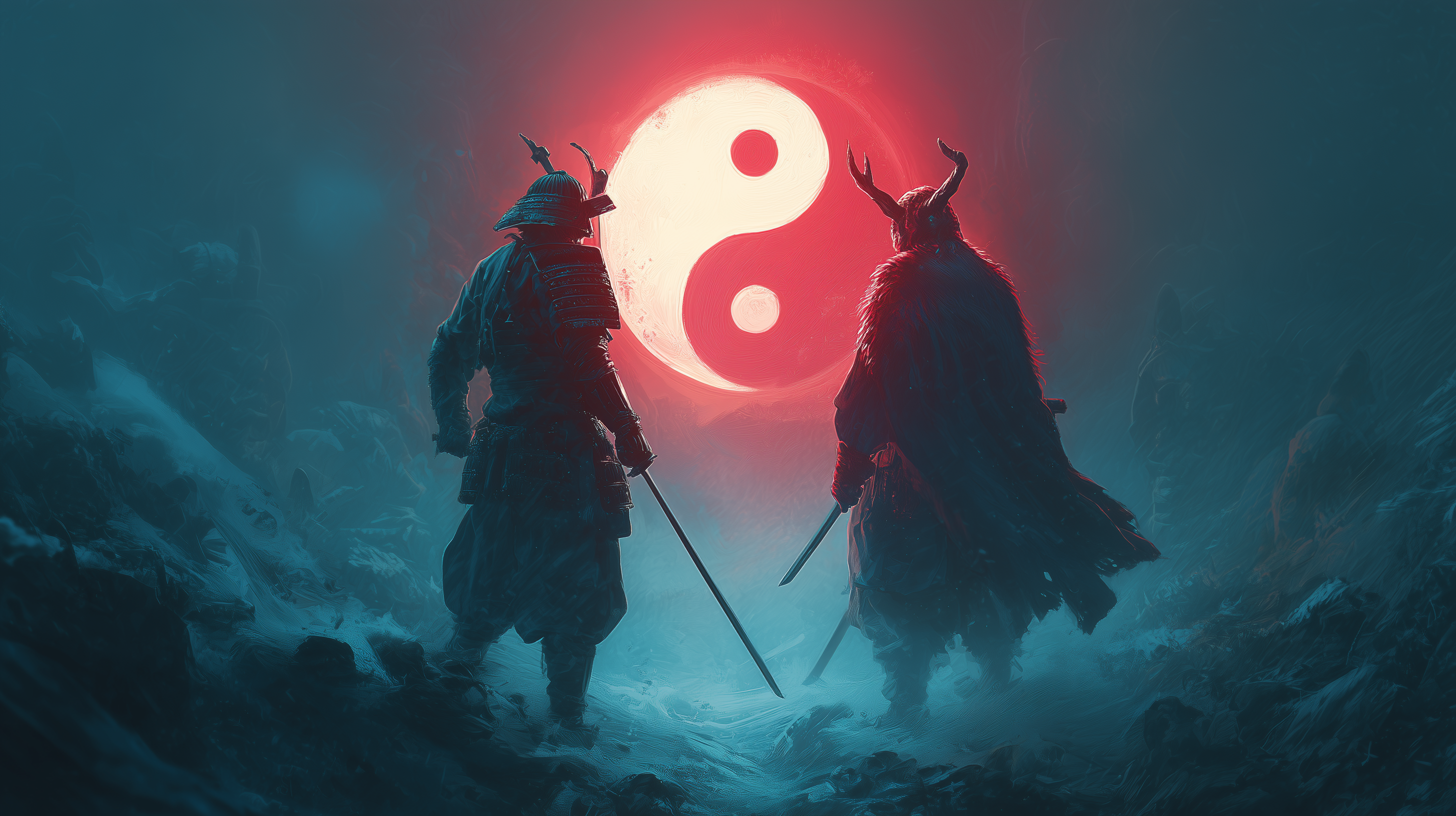 fond d'écran Yin et yang pc 2560x1440 téléchargement gratuit