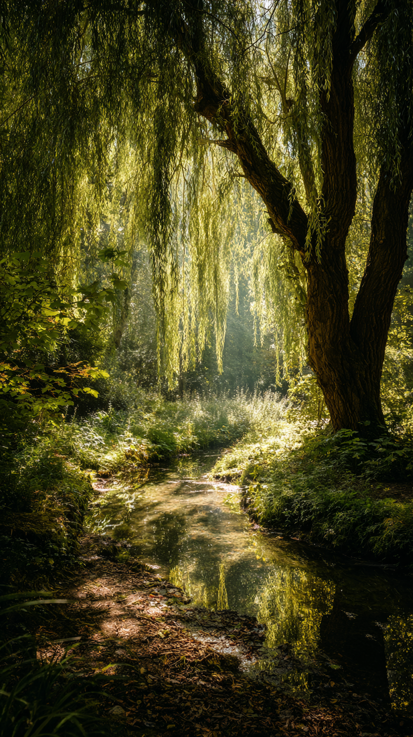 fond d'écran Saule iphone 17 pro max gratuit