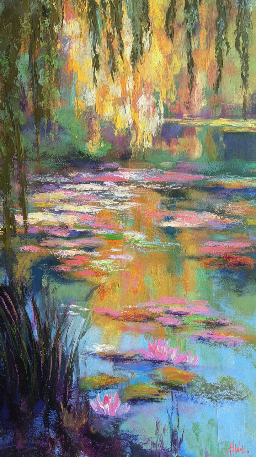 fond d'écran Claude Monet iphone 12 télécharger gratuit